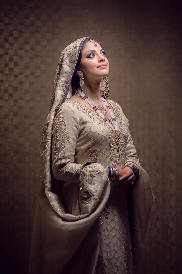 Sarah Raza - The beautiful royal blue and gold bridal. The... | Facebook