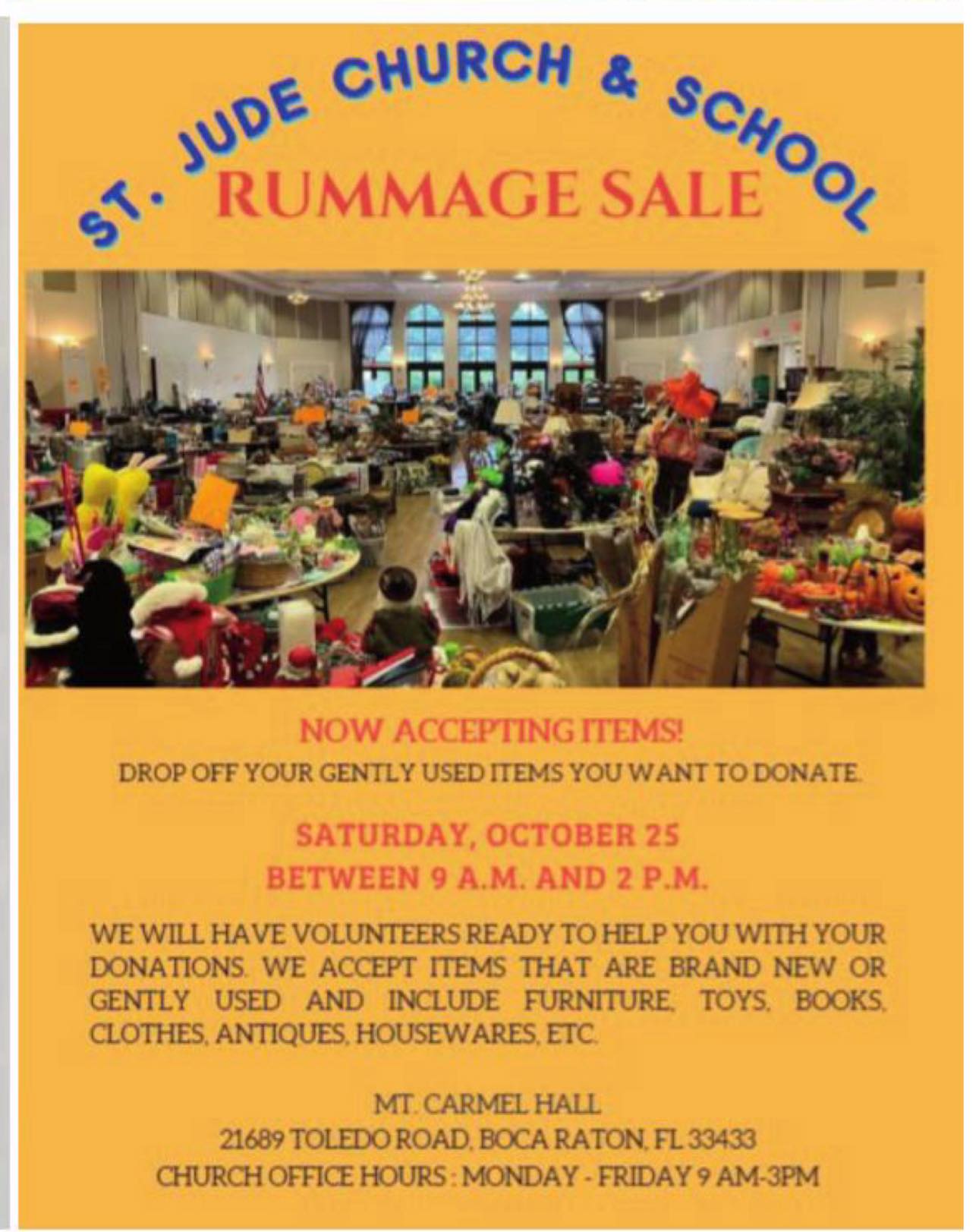 St Jude Fall... - St Jude Fall Festival and Rummage Sale
