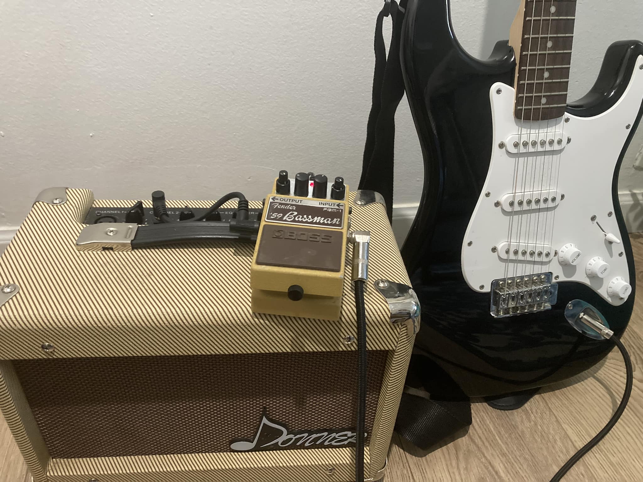 What's the sound of Boss FBM-1 Bassman pedal with SM58 mic?