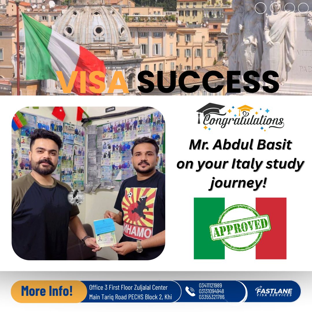 FastLane - 🎉 Big congratulations to Mr. Basit! His visa has been ...