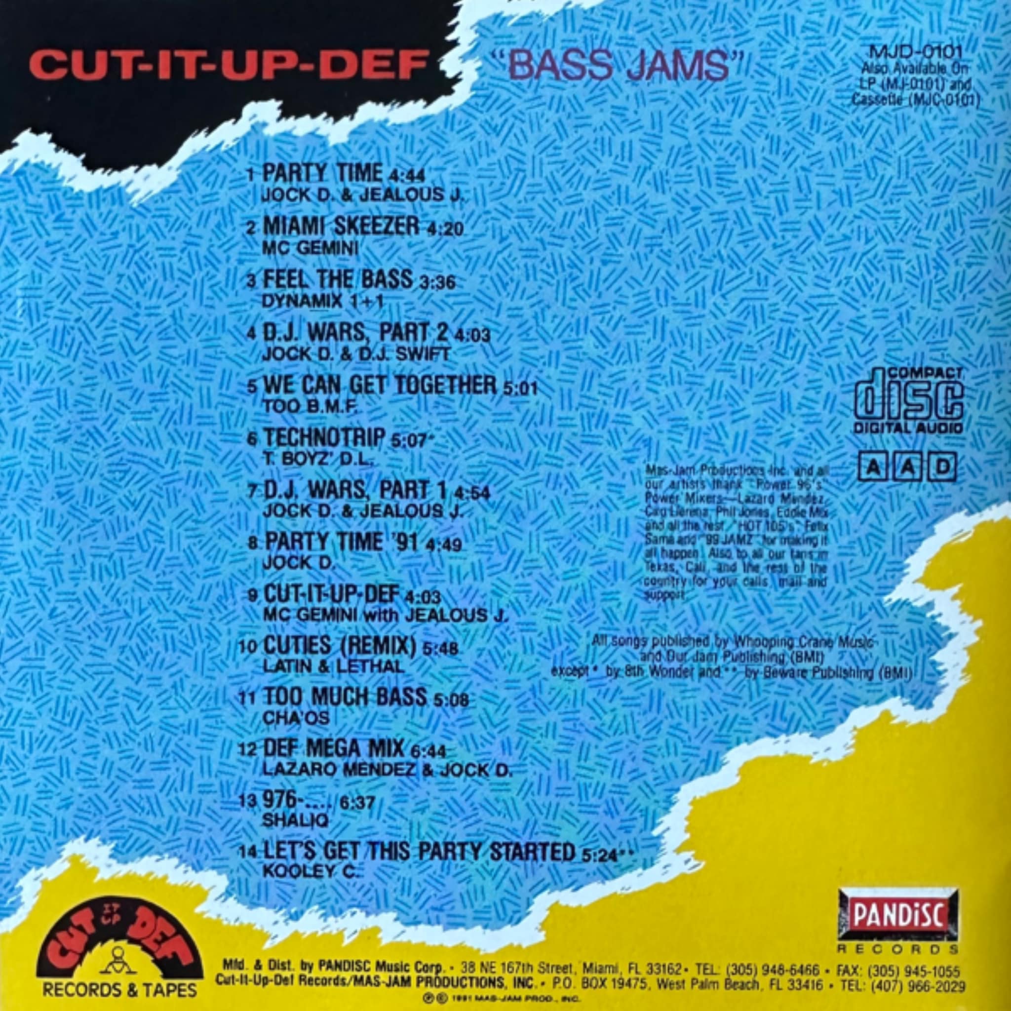 Cut It Up Def - Miami Bass Jams (Cut It Up Def 1991)