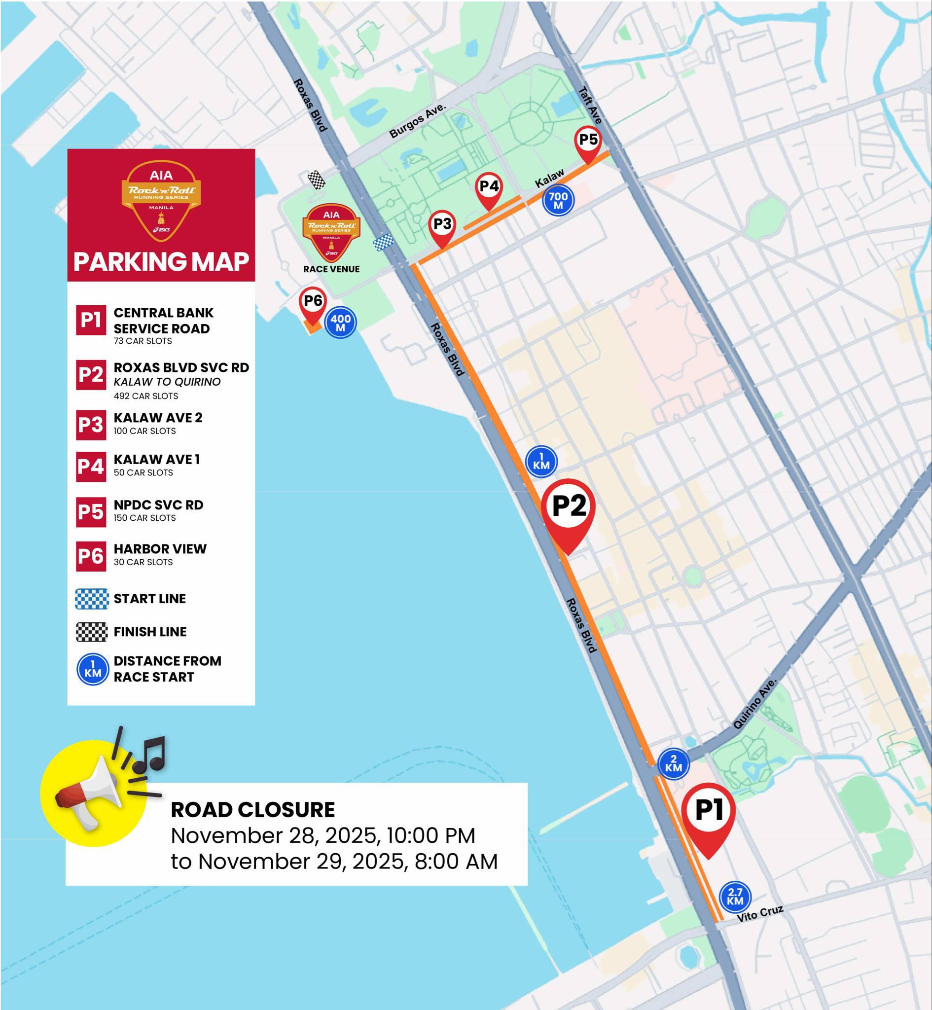 AIA - 🎸 RNR Manila Parking Guide is here! Plan your run day like a pro ...
