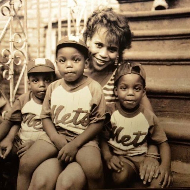 Classic Black and White - Rosie Perez with the triplets that were cast ...