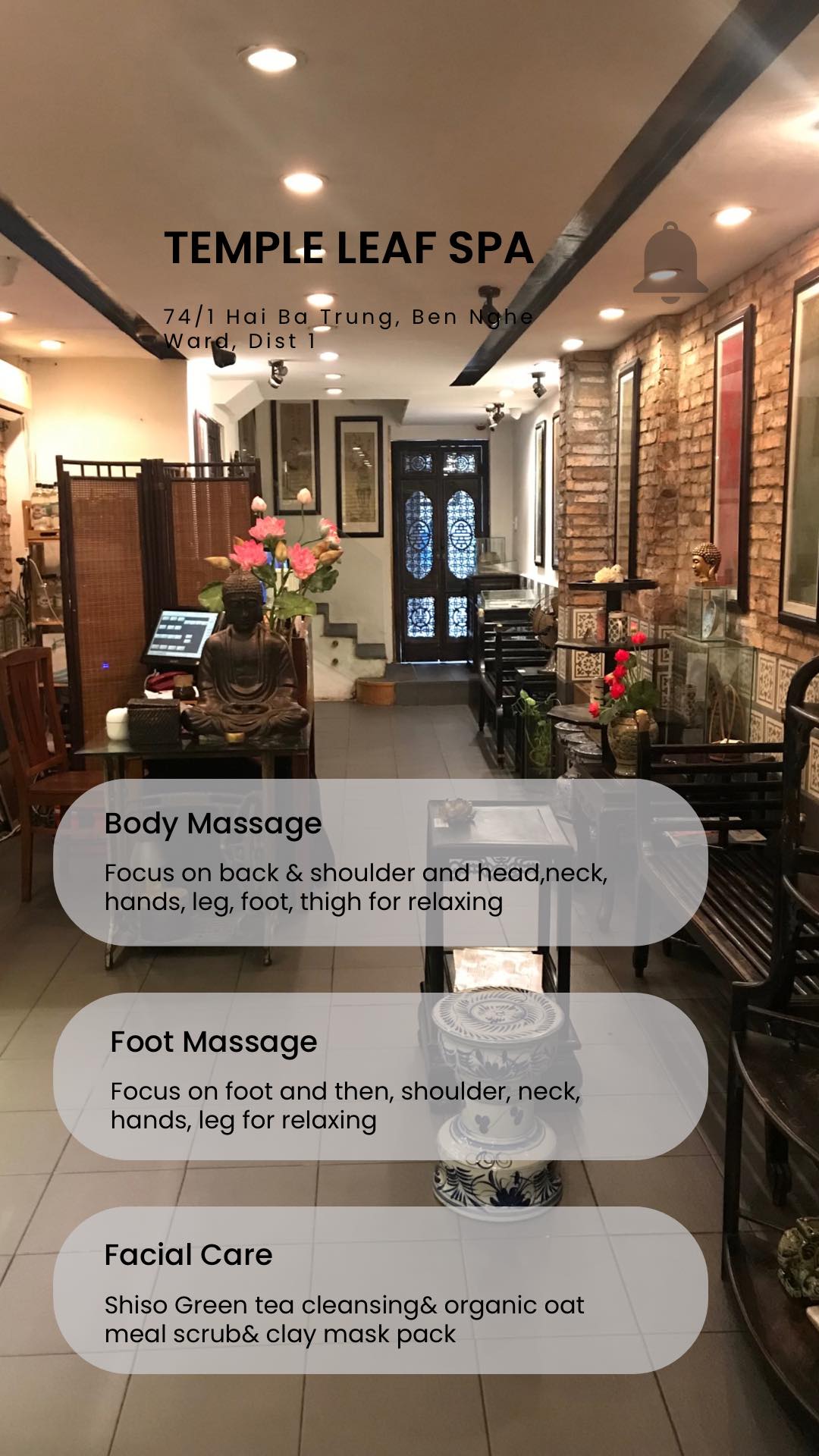 Ảnh 3 của Temple Leaf Spa - 74/1 Hai Bà Trưng, Quận 1