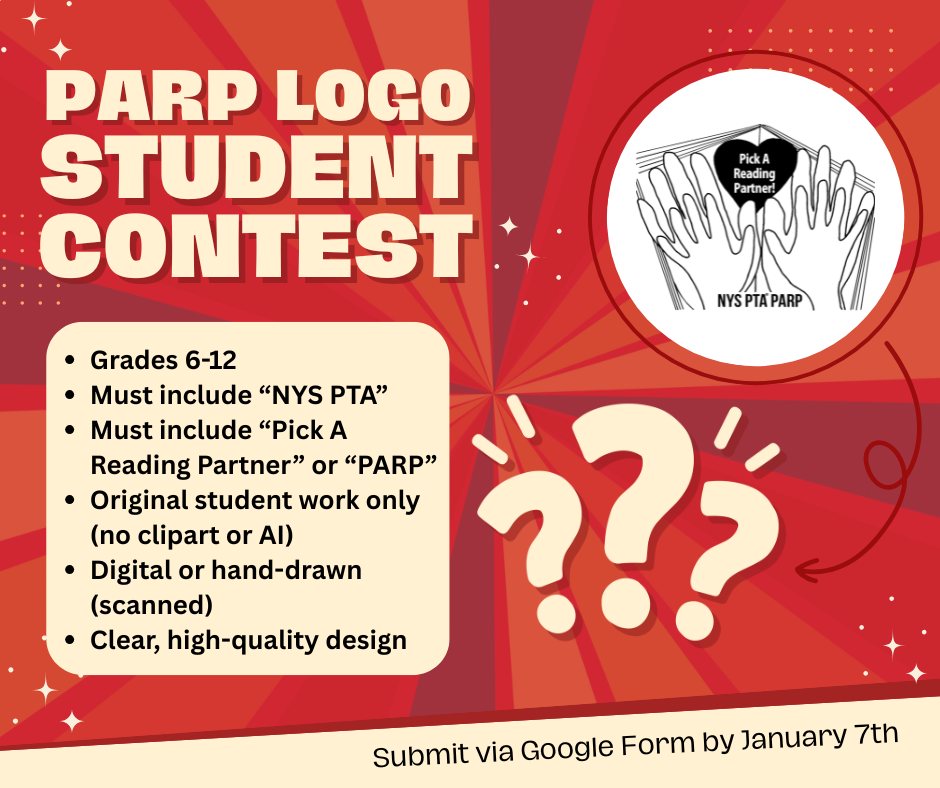 New - 🎨📚 Students grades 6–12: Design the official NYS PTA PARP logo ...