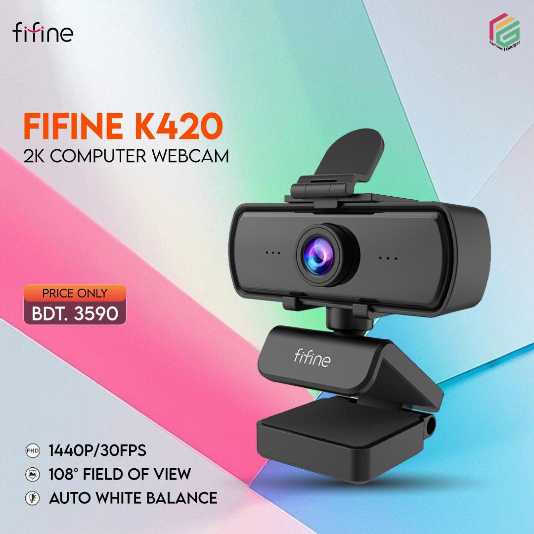 💢💢Fifine K420 2K Webcam available now... - Famous Gadget BD | Facebook
