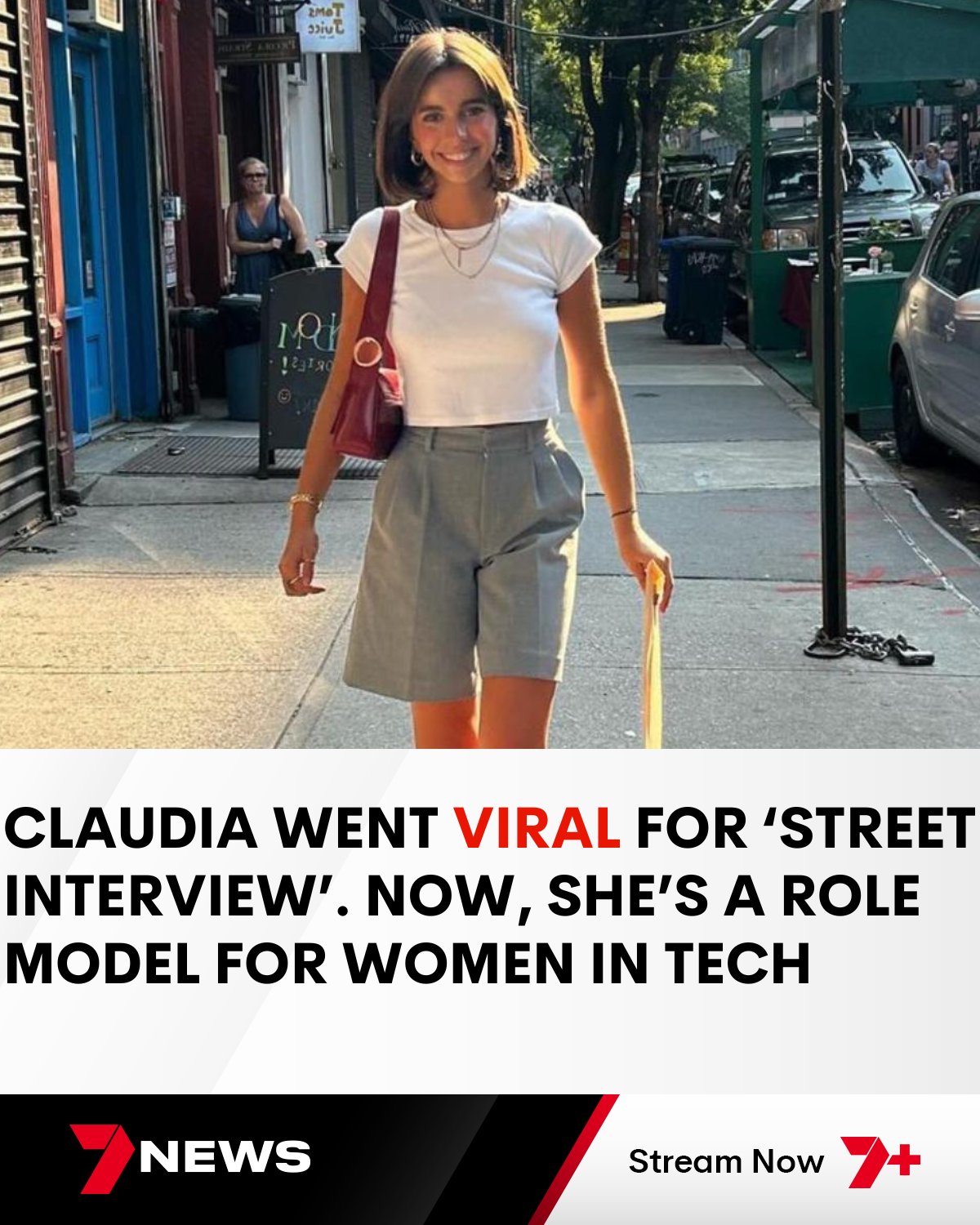 7NEWS Claudia Roussel never saw herself as a ‘role model’ at 20, but