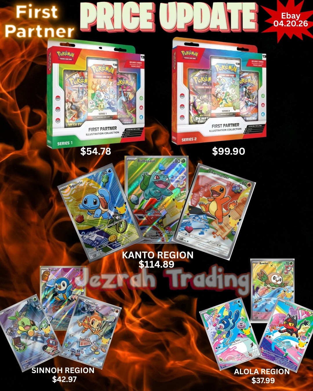 These cute starters appear as promo cards in three First Partner