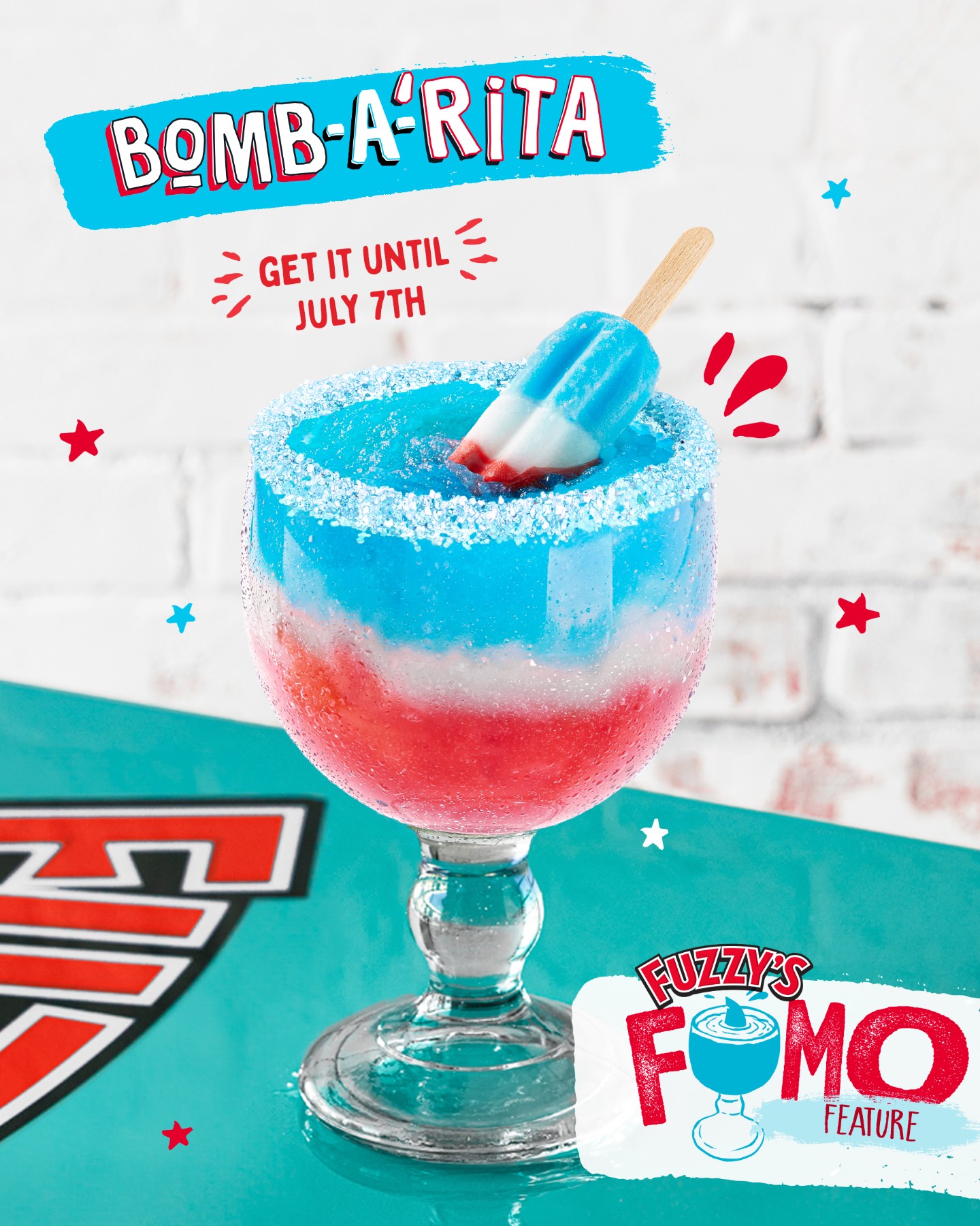 Our Bomb-A-'Rita has officially dropped! Sip on this Strawberry