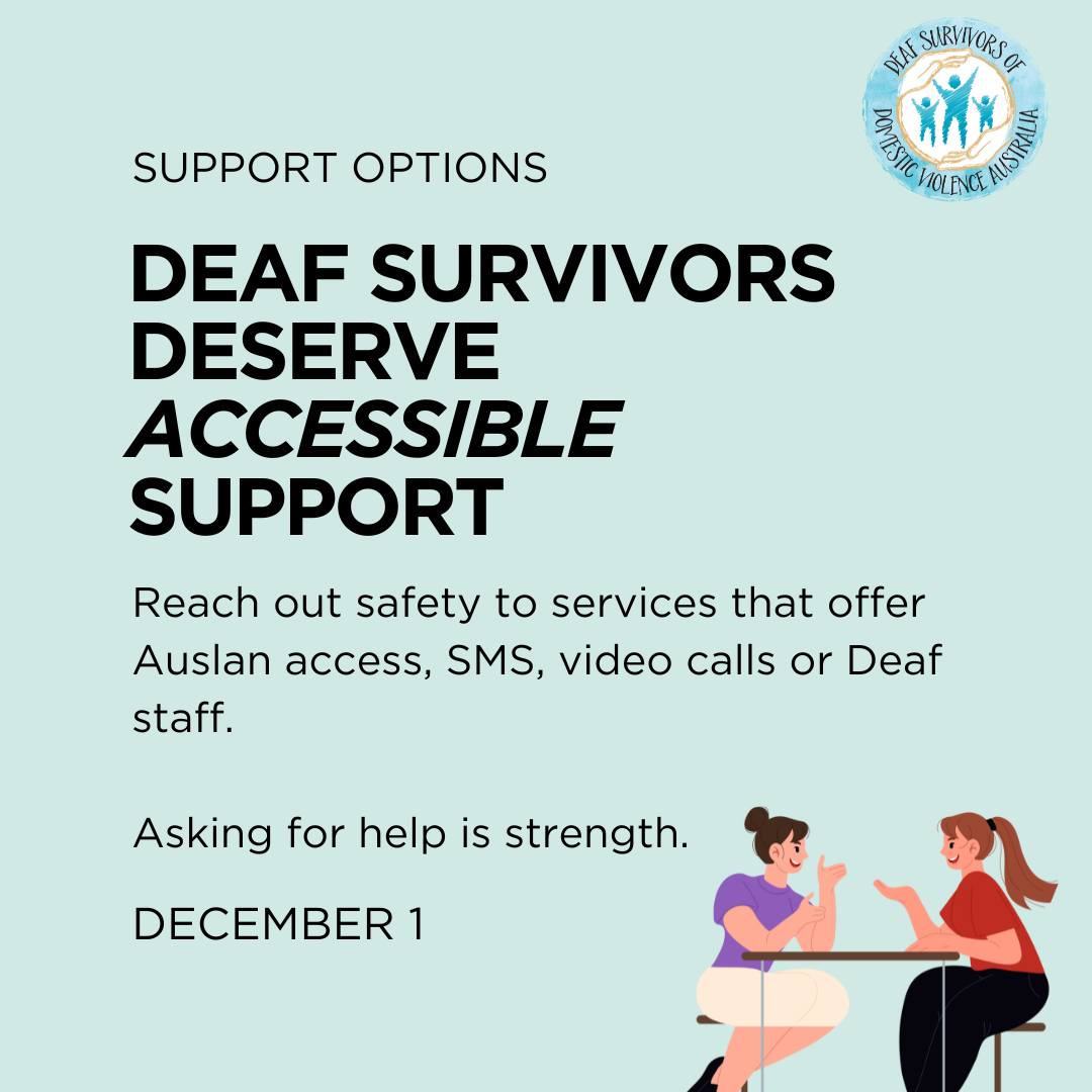 Deaf Survivors of Domestic Violence Australia