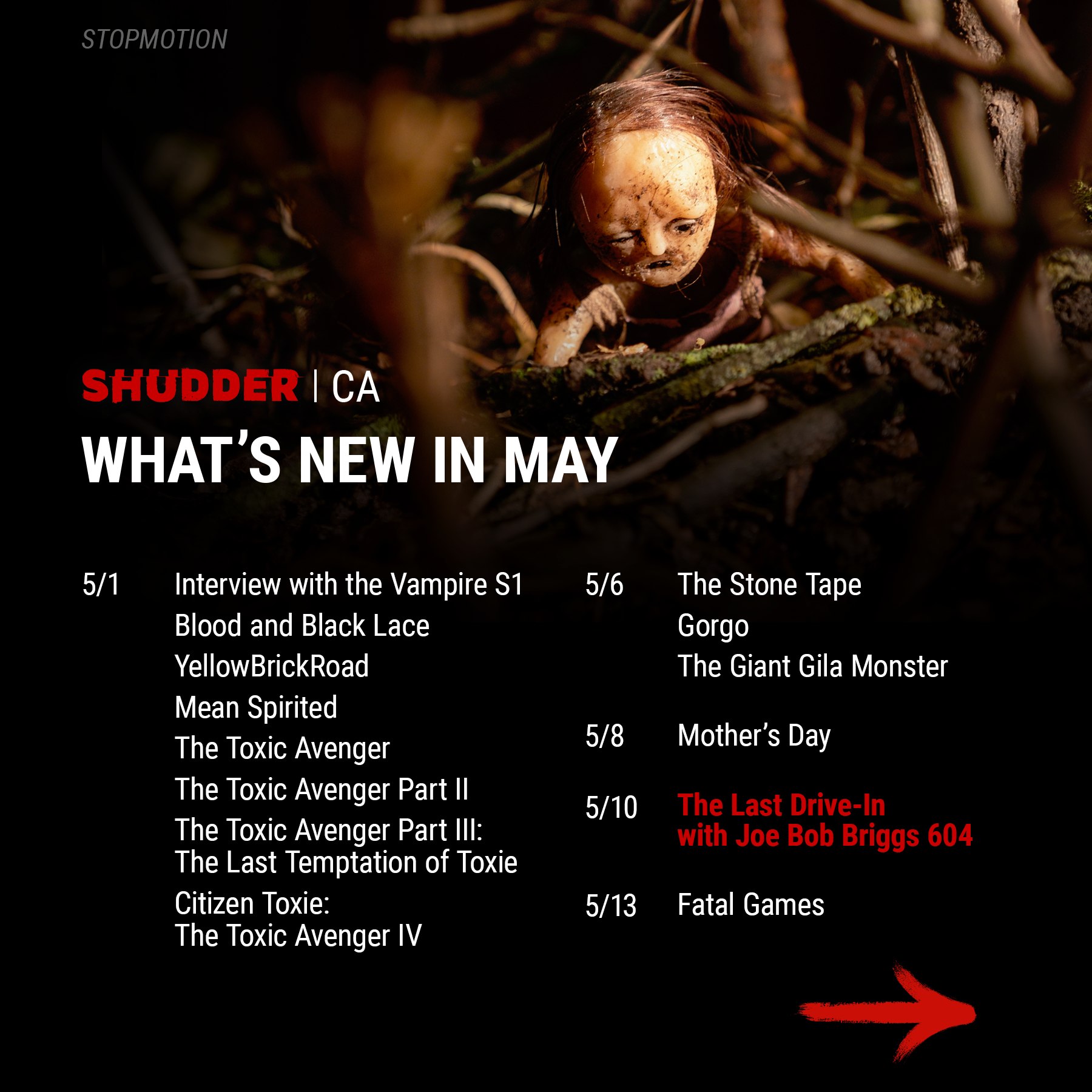Shudder Canada - The Spring screams continue. 😈 Check out... | Facebook