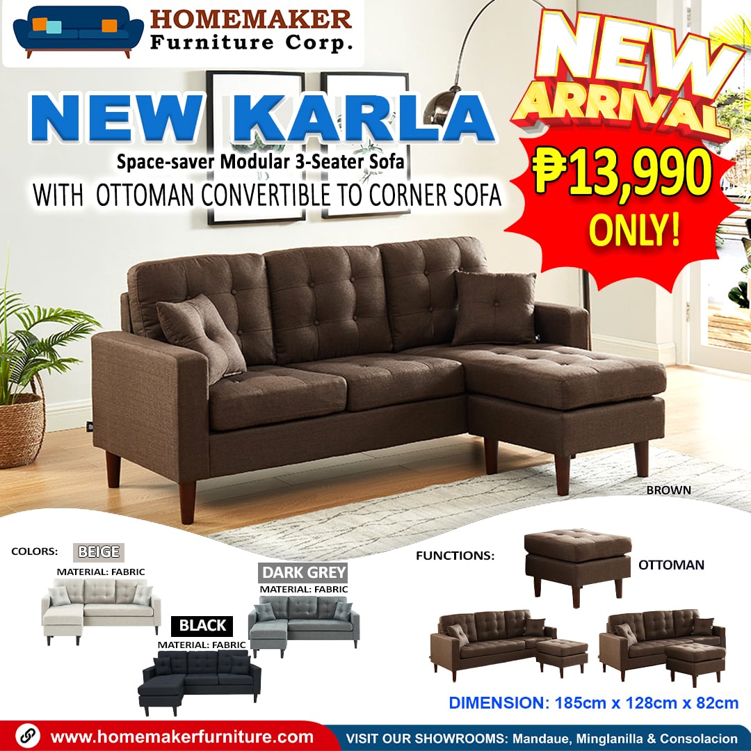 Homemaker - Discover versatility with our New Karla 3-seater sofa and ...