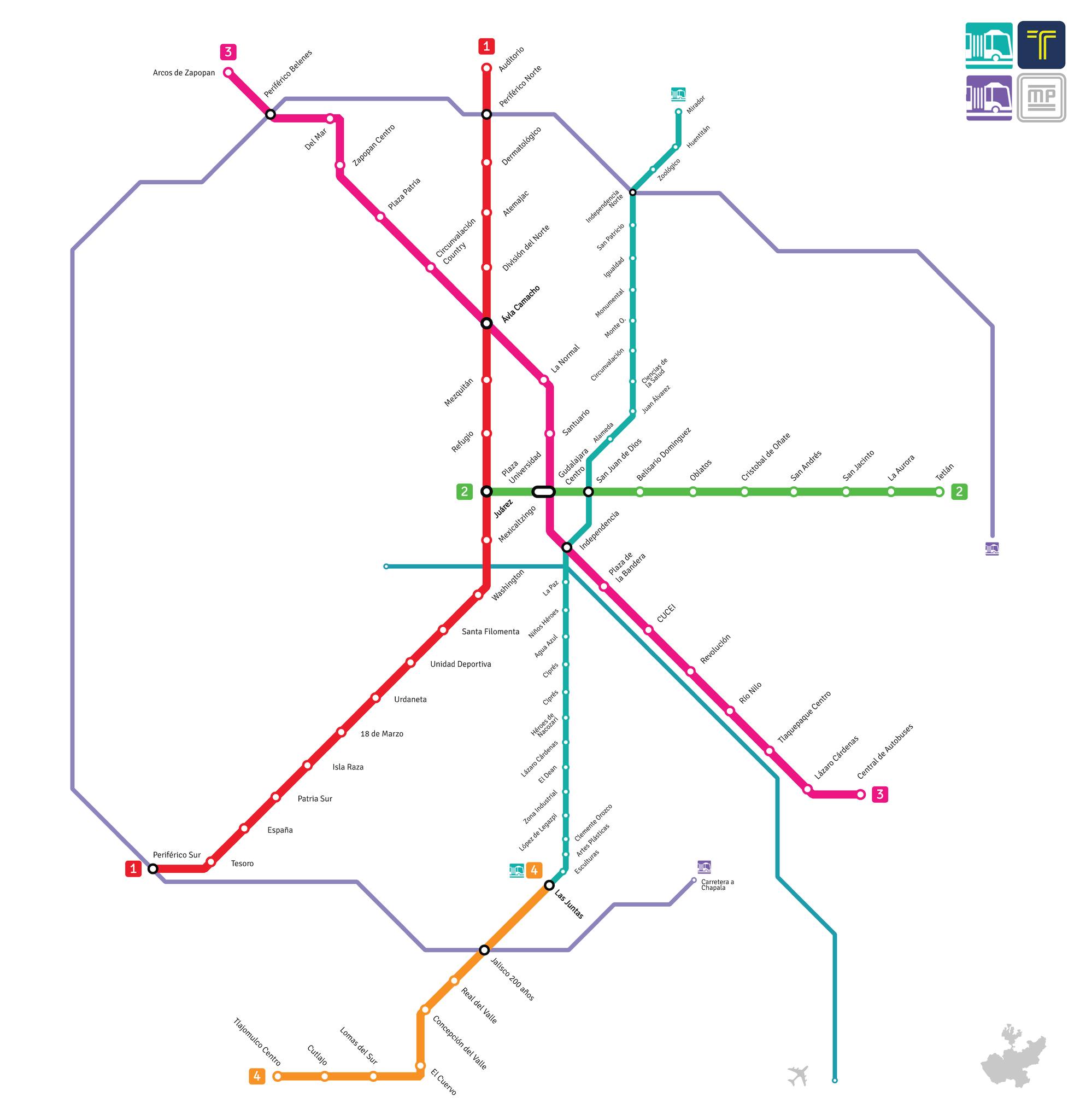 Mapa del Tren Ligero... - Diario Metropolitano del Transporte | Facebook