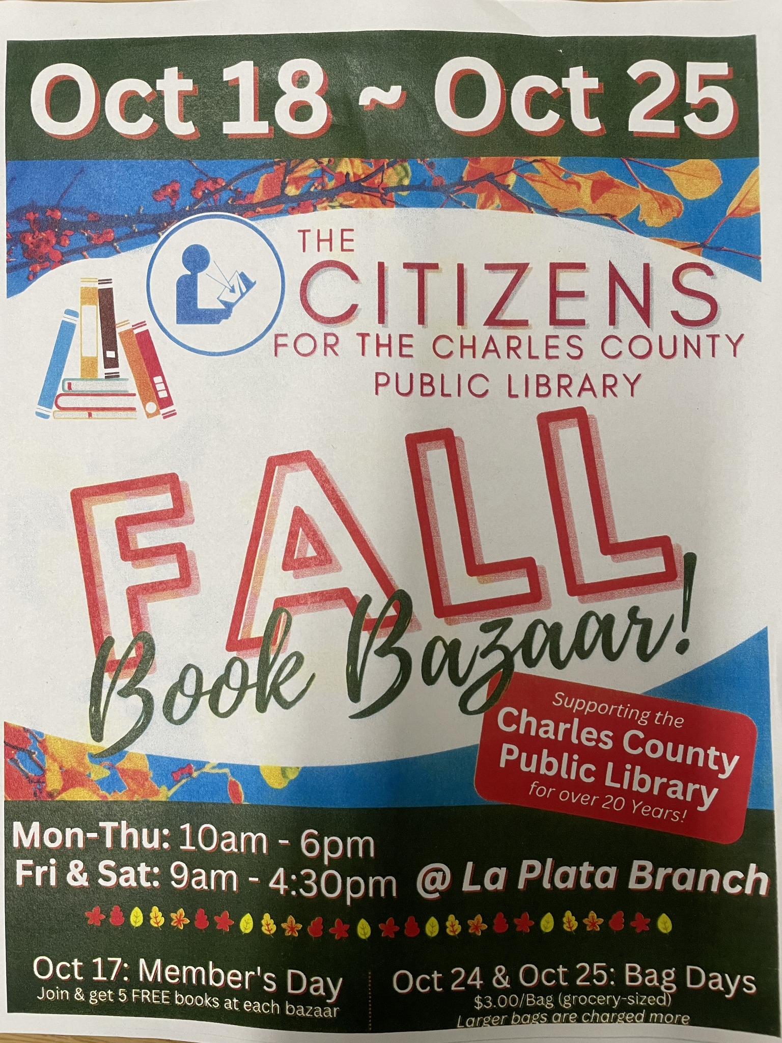 Citizens For The Charles County Public Library | La Plata MD