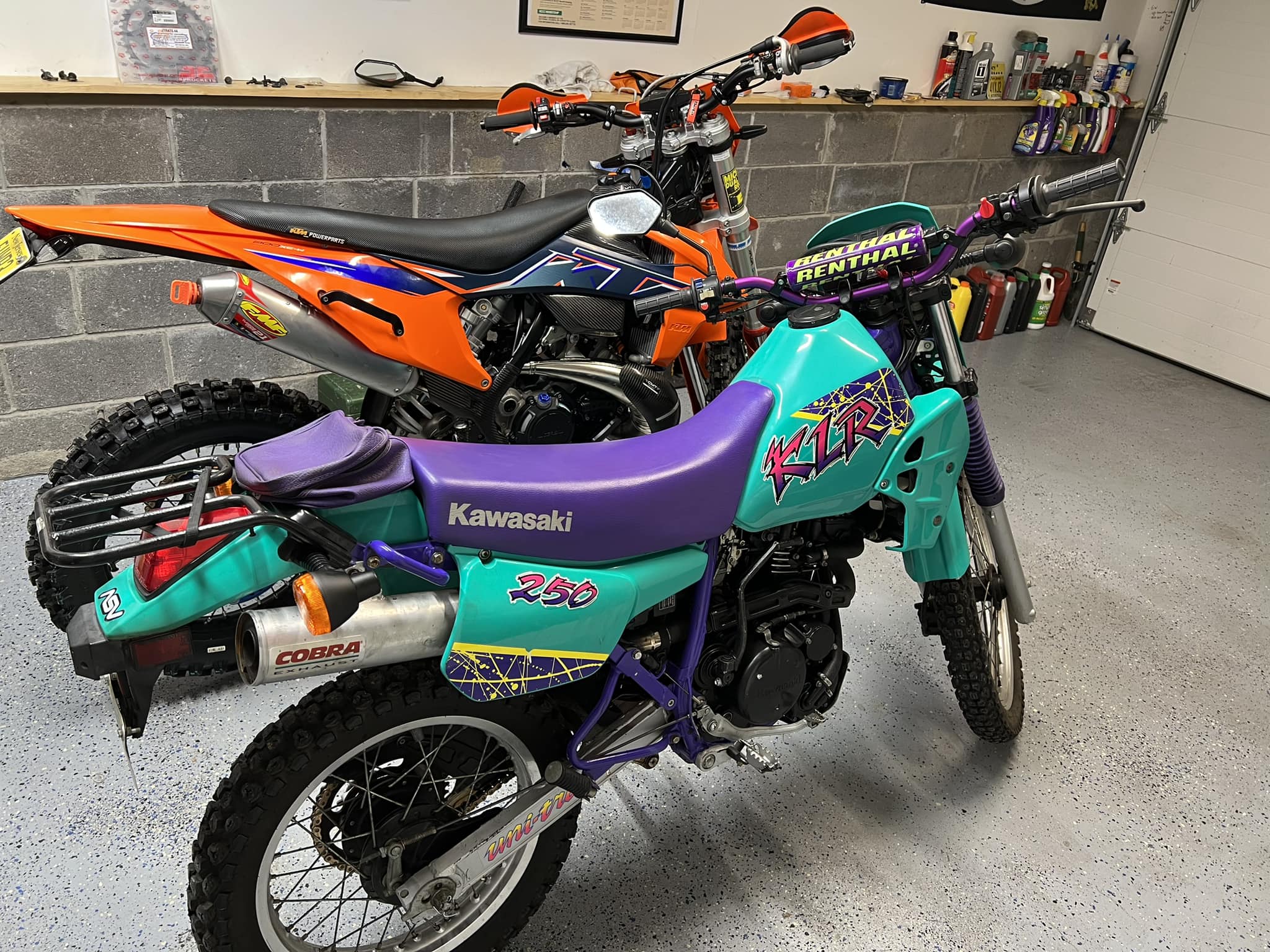 Like so many bikes in the mid nineties, I HATED these purple KXs