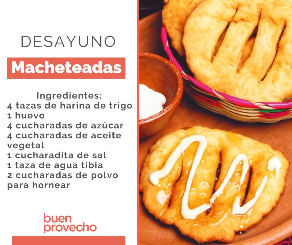 Buen Provecho - 📌 Las macheteadas hondureñas son unos...