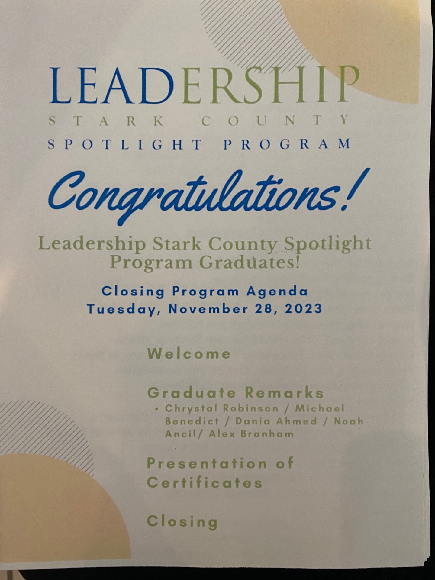 🎓 Congratulations to the... - Leadership Stark County | Facebook