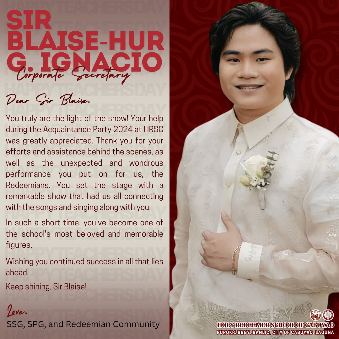 HRSC - Hi Sir Blaise!🤚 Thank you for being one of the pillars of HRSC ...