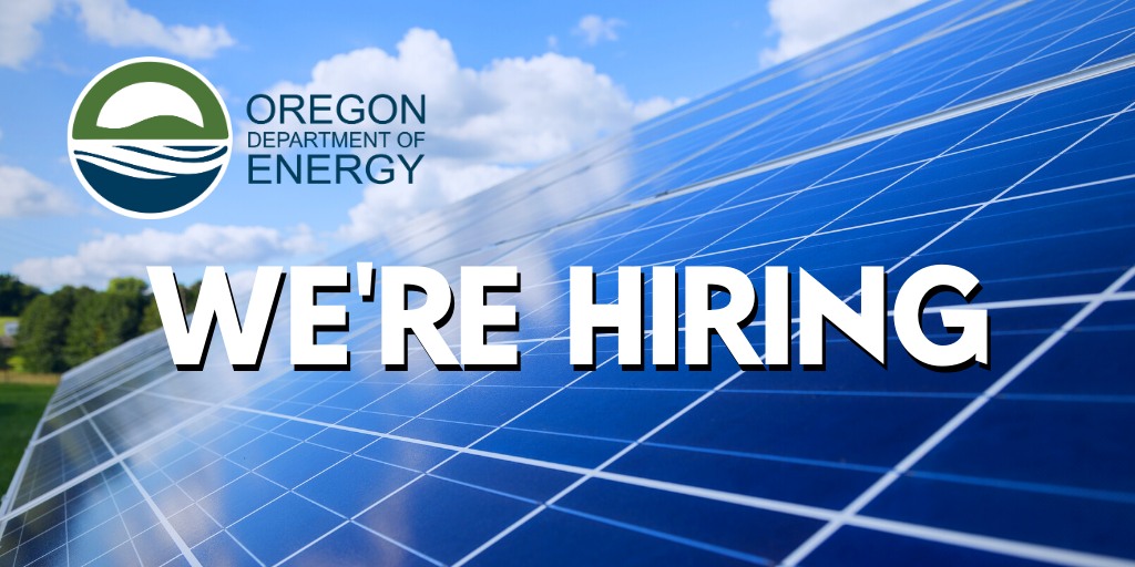 ODOE is currently recruiting... - Oregon Department of Energy | Facebook