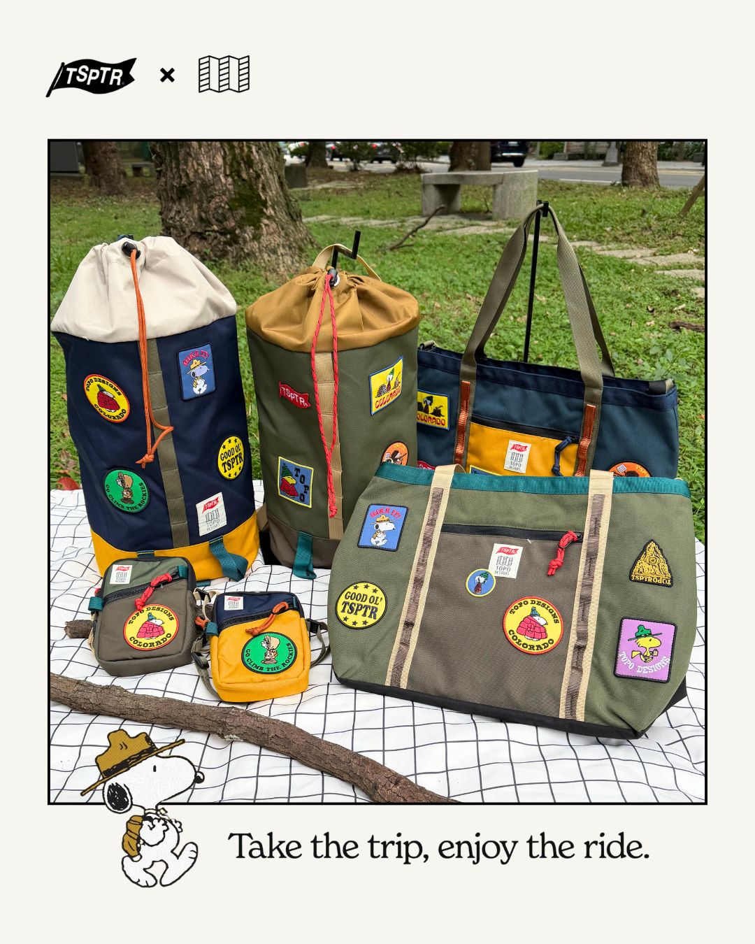 Topo designs tsptr スヌーピー X TOPO DESIGNS