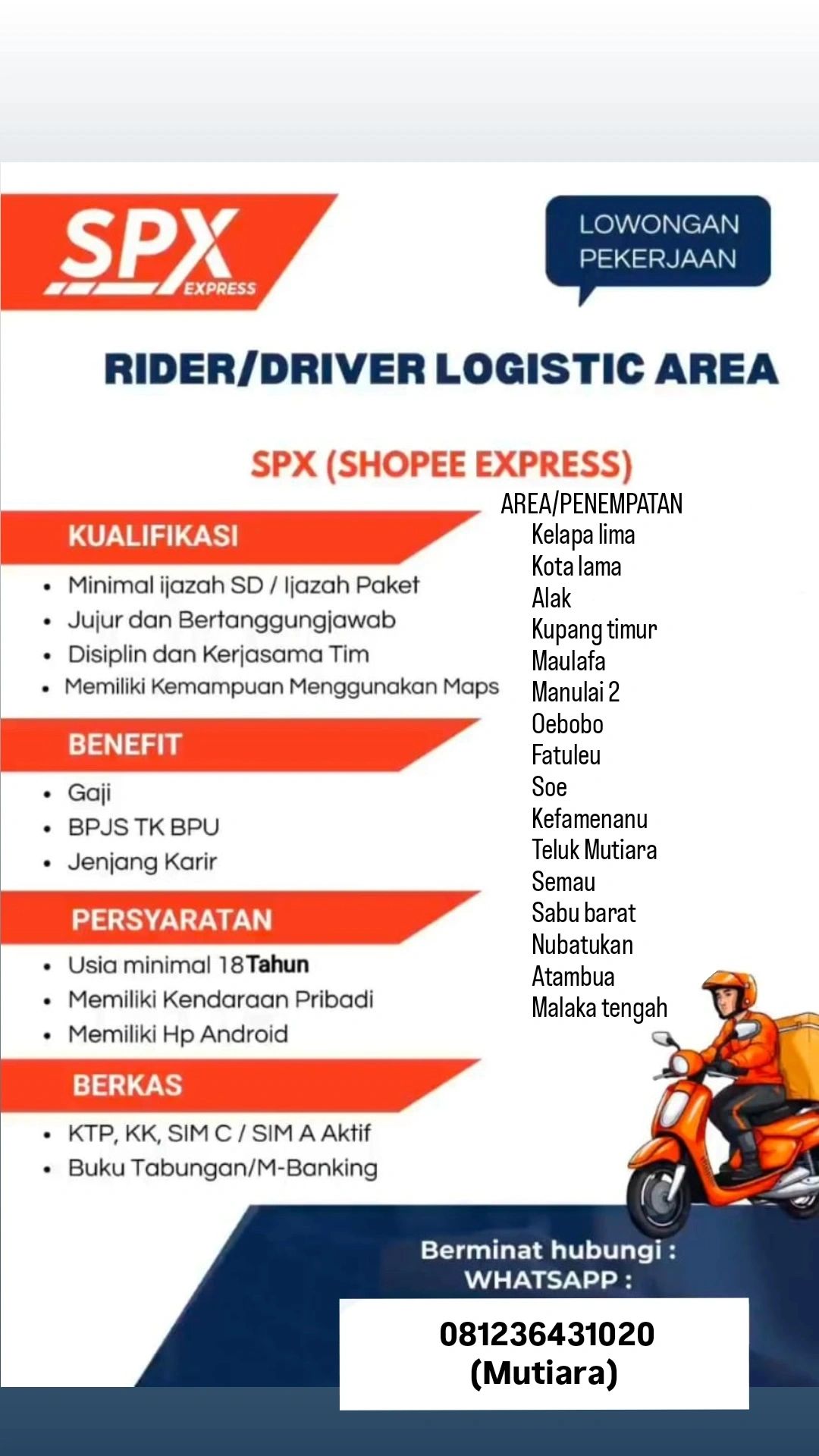 INFO LOKER ATAMBUA BELU _ 2024 | Facebook