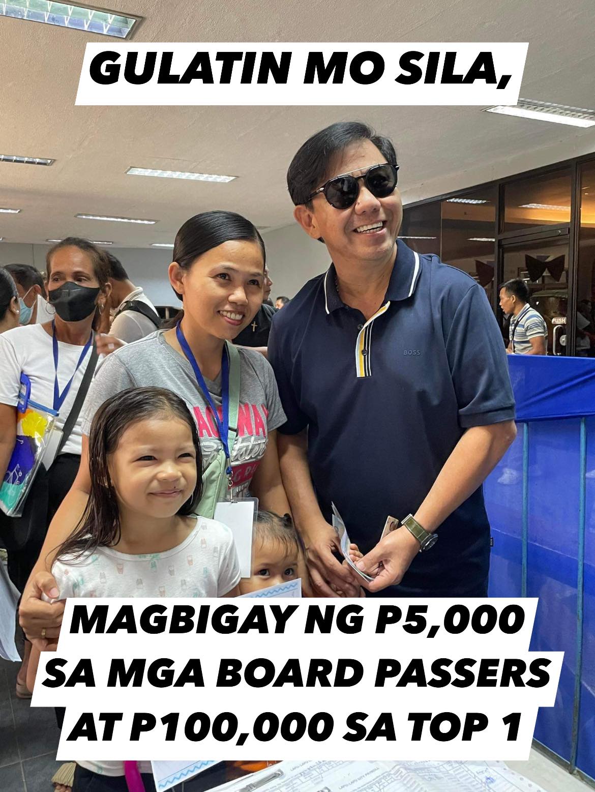 Junard - Gulatin mo sila, magbigay ng P5,000 sa mga board passers at ...