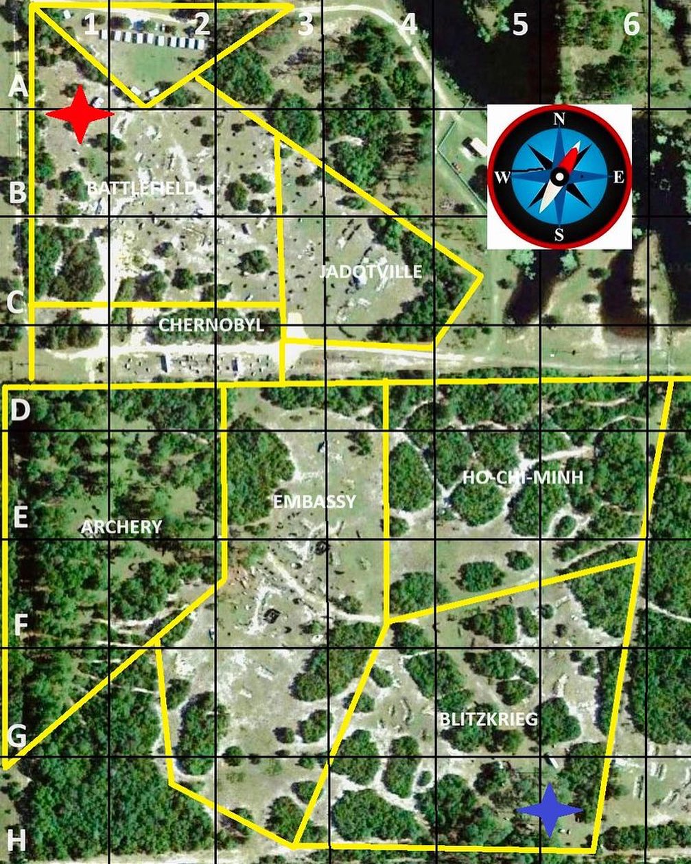 MAP WITH GRIDS at Raptor Airsoft... - Raptor Airsoft Field | Facebook