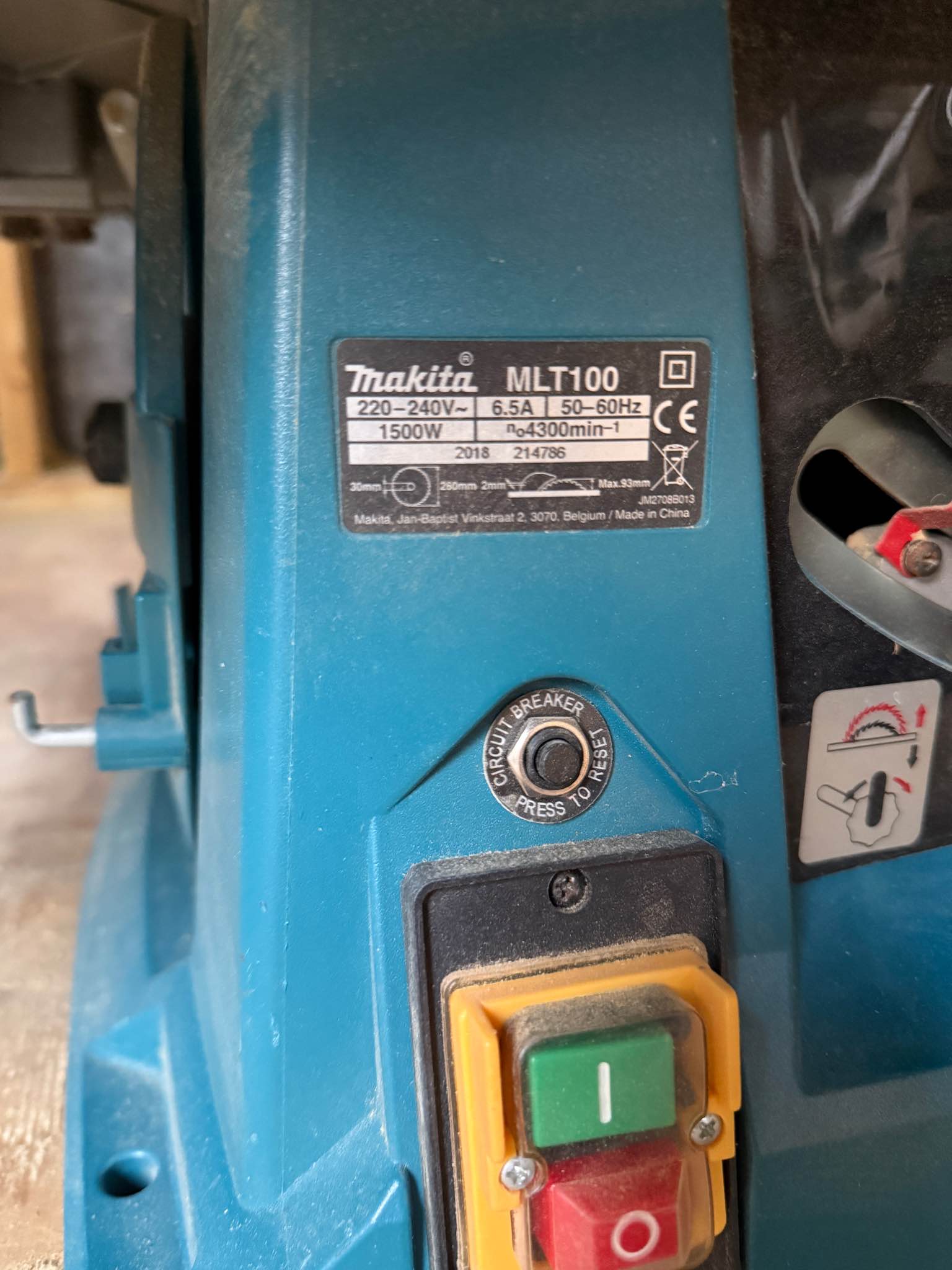 Makita MLT100 Table Saw with Sliding Table - Saws & Blades - Erith ...