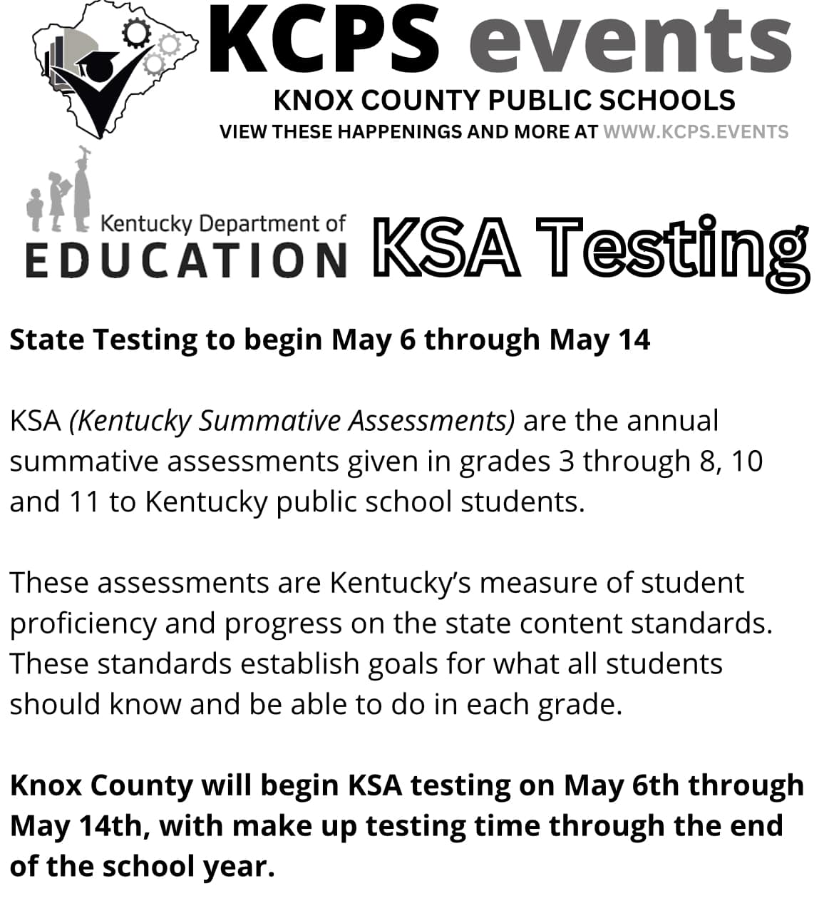 ‼️ The time is here! End of... - Knox County Public Schools