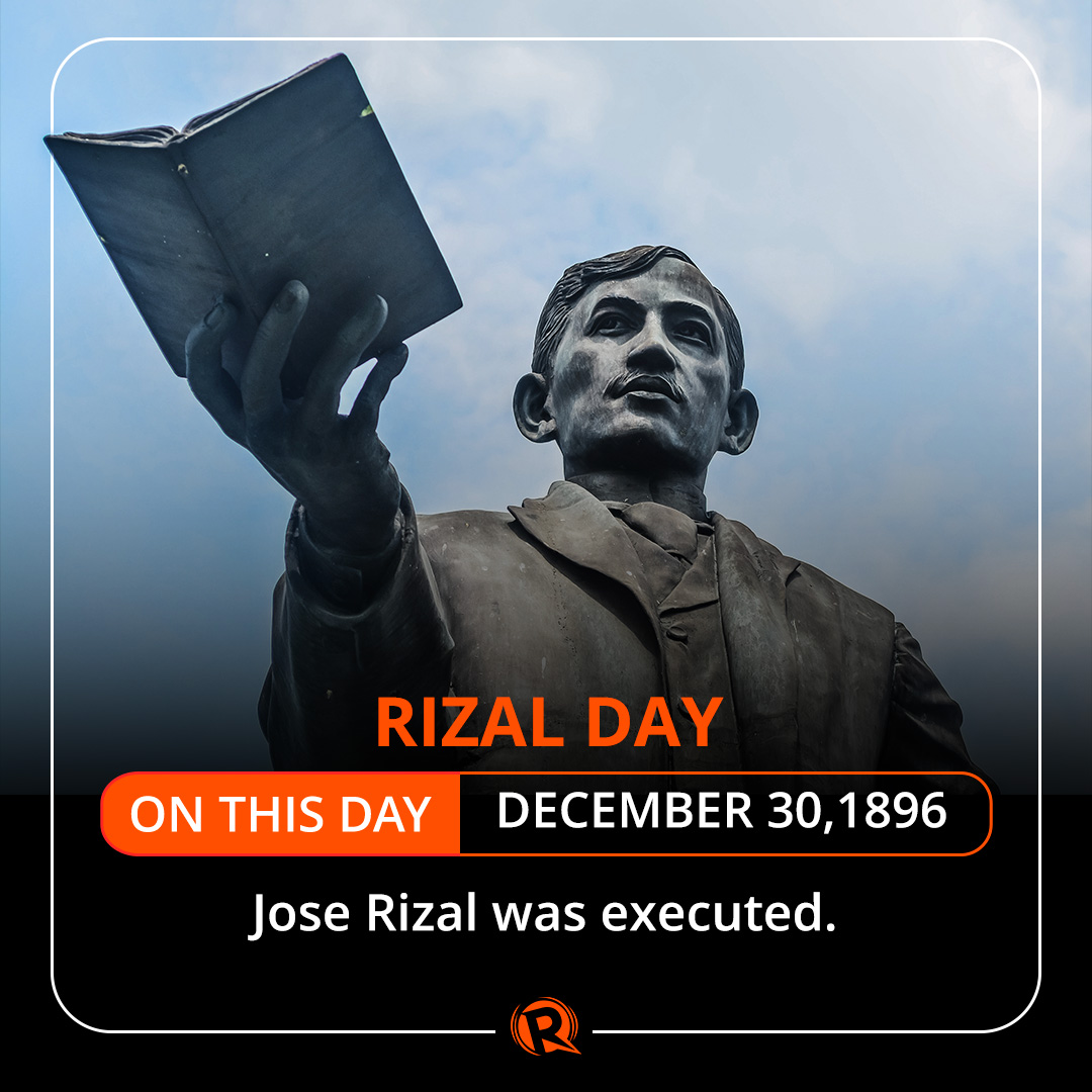Rappler - #OnThisDay in 1896, Jose Rizal was executed by... | Facebook