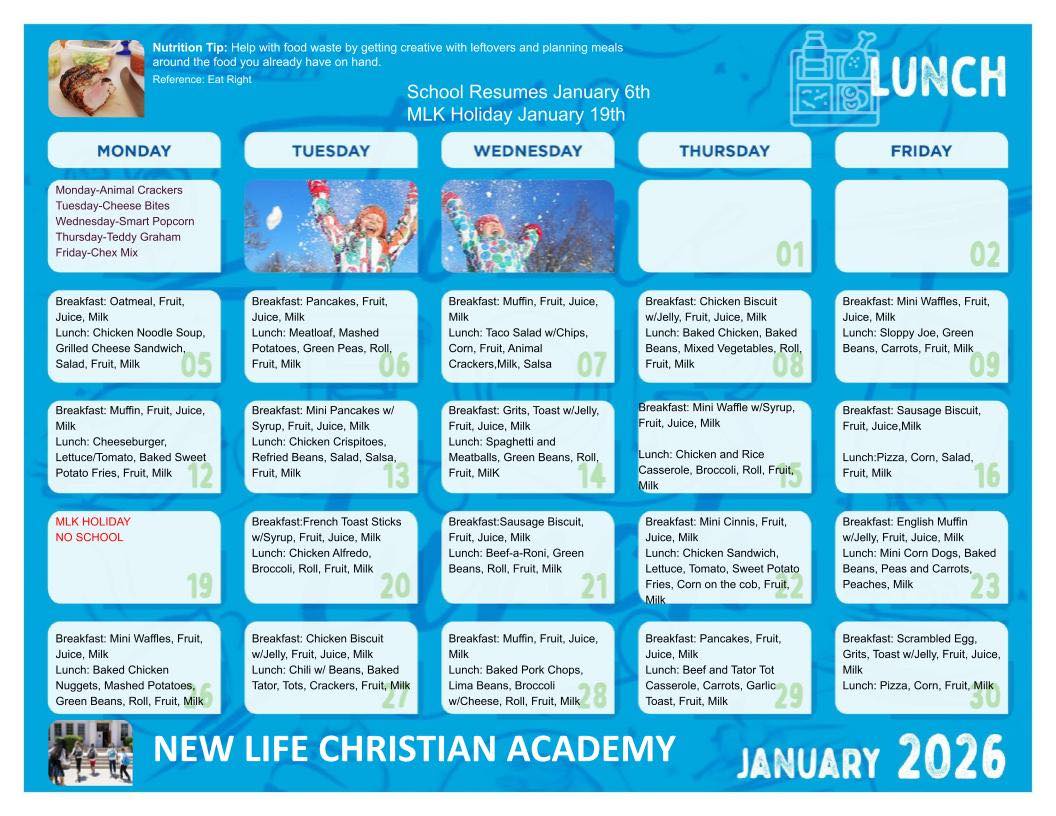 New - 🍽️ January Breakfast & Lunch Menu 🍽️ We’re excited to share our ...