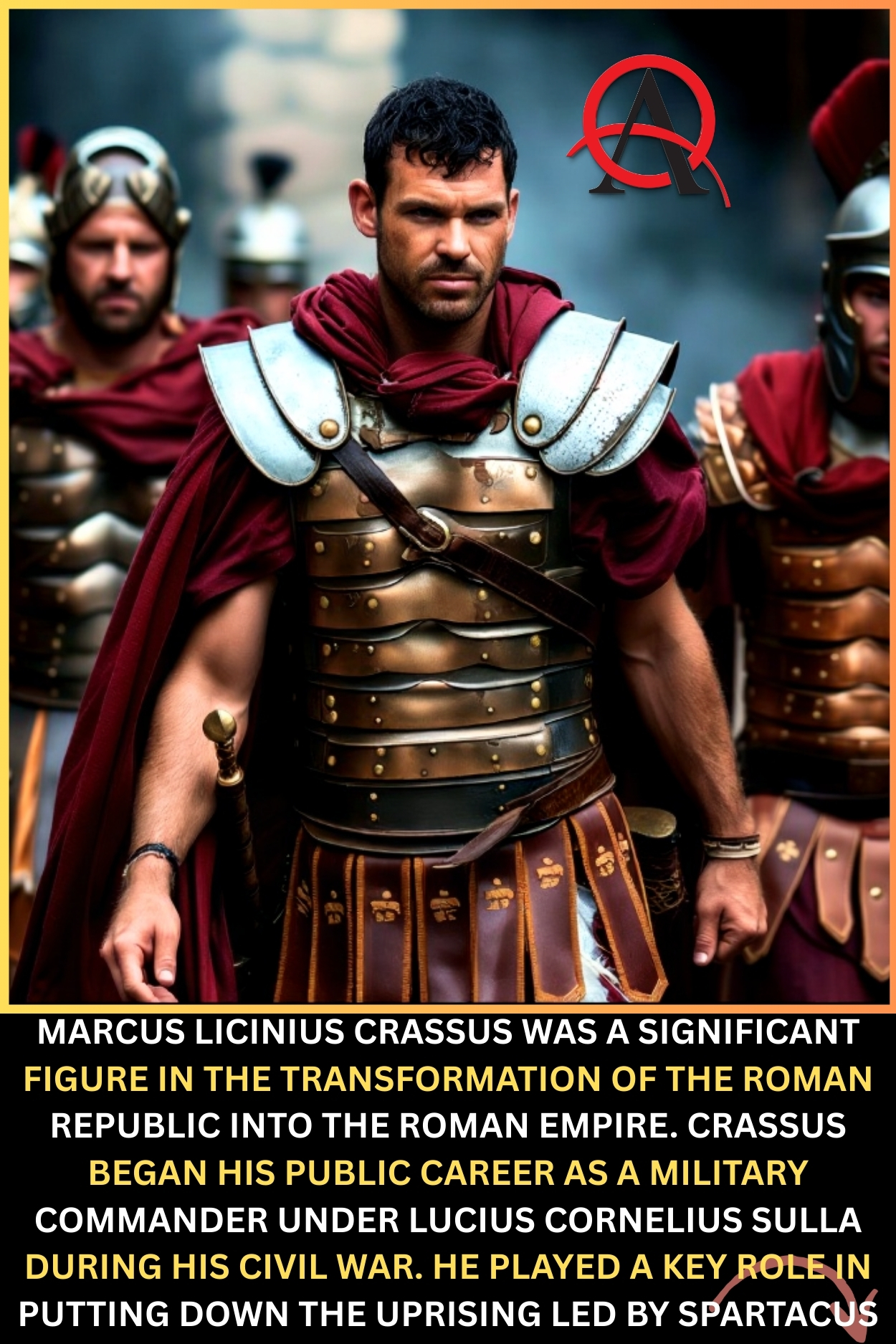 Roman World - Marcus Licinius Crassus (115 BC - 53 BC) was... | Facebook
