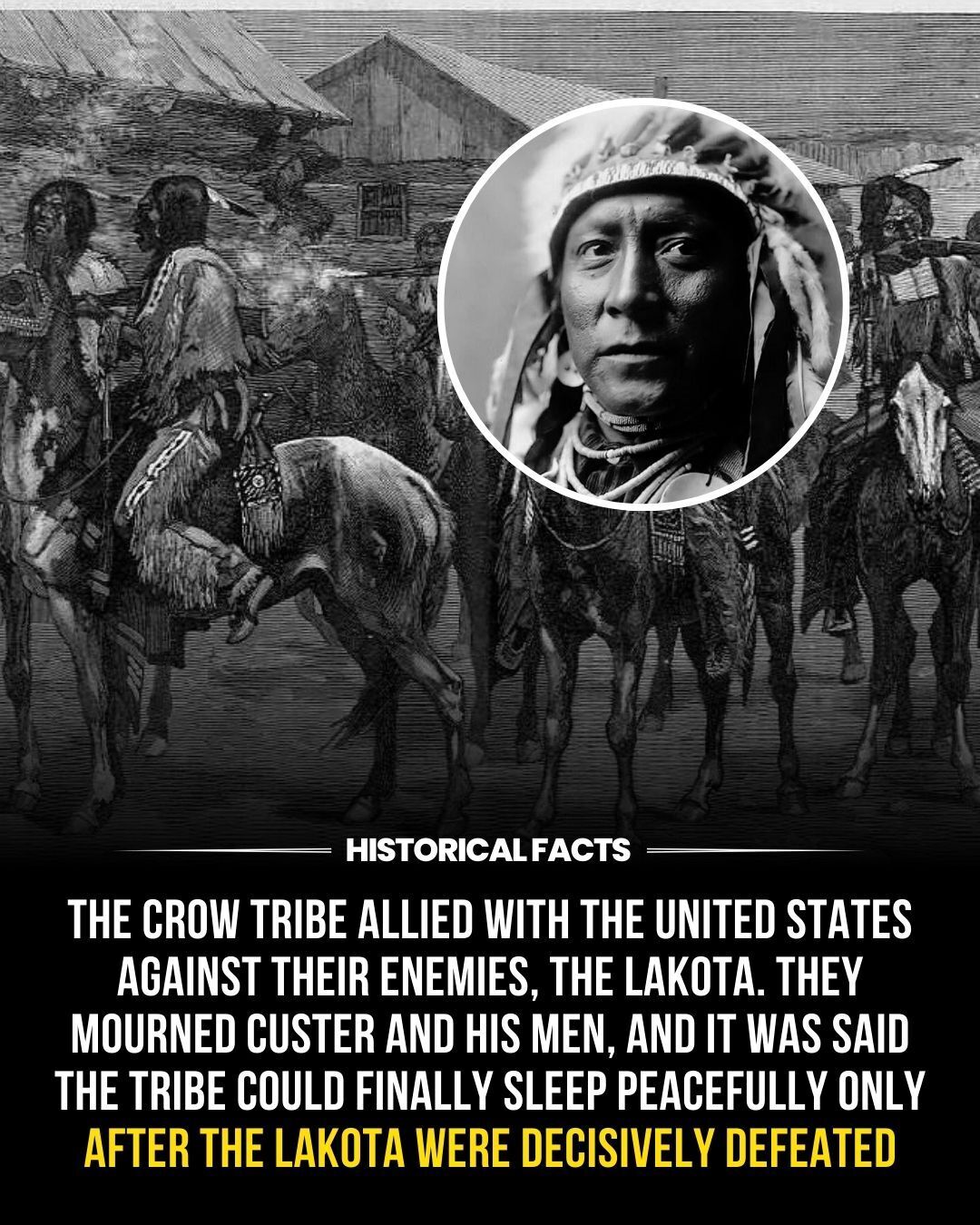 Historical - 1876, the Crow tribe watched history unfold on the Great ...