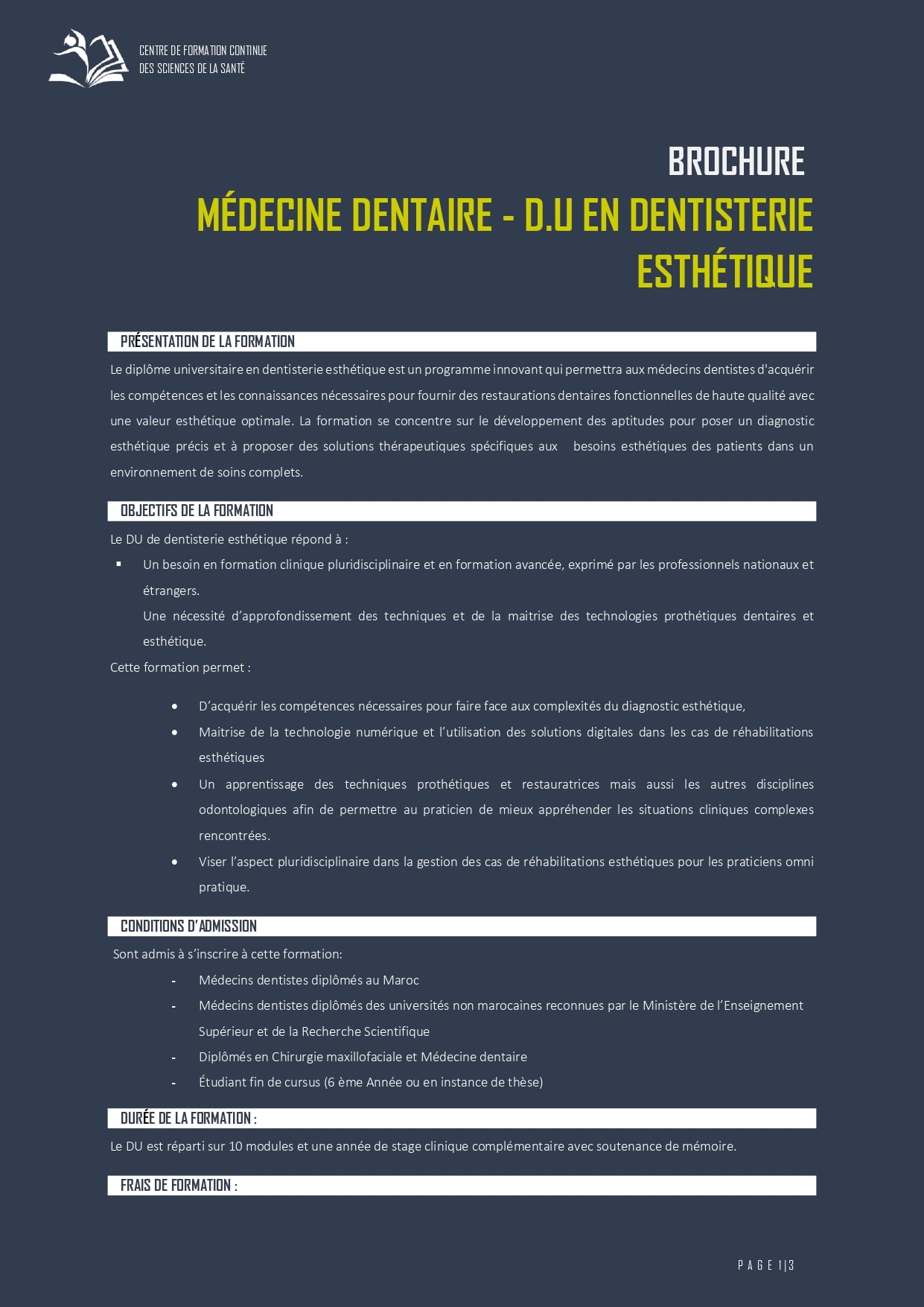 Université Internationale Abulcasis des Sciences de la Santé - UIASS ...