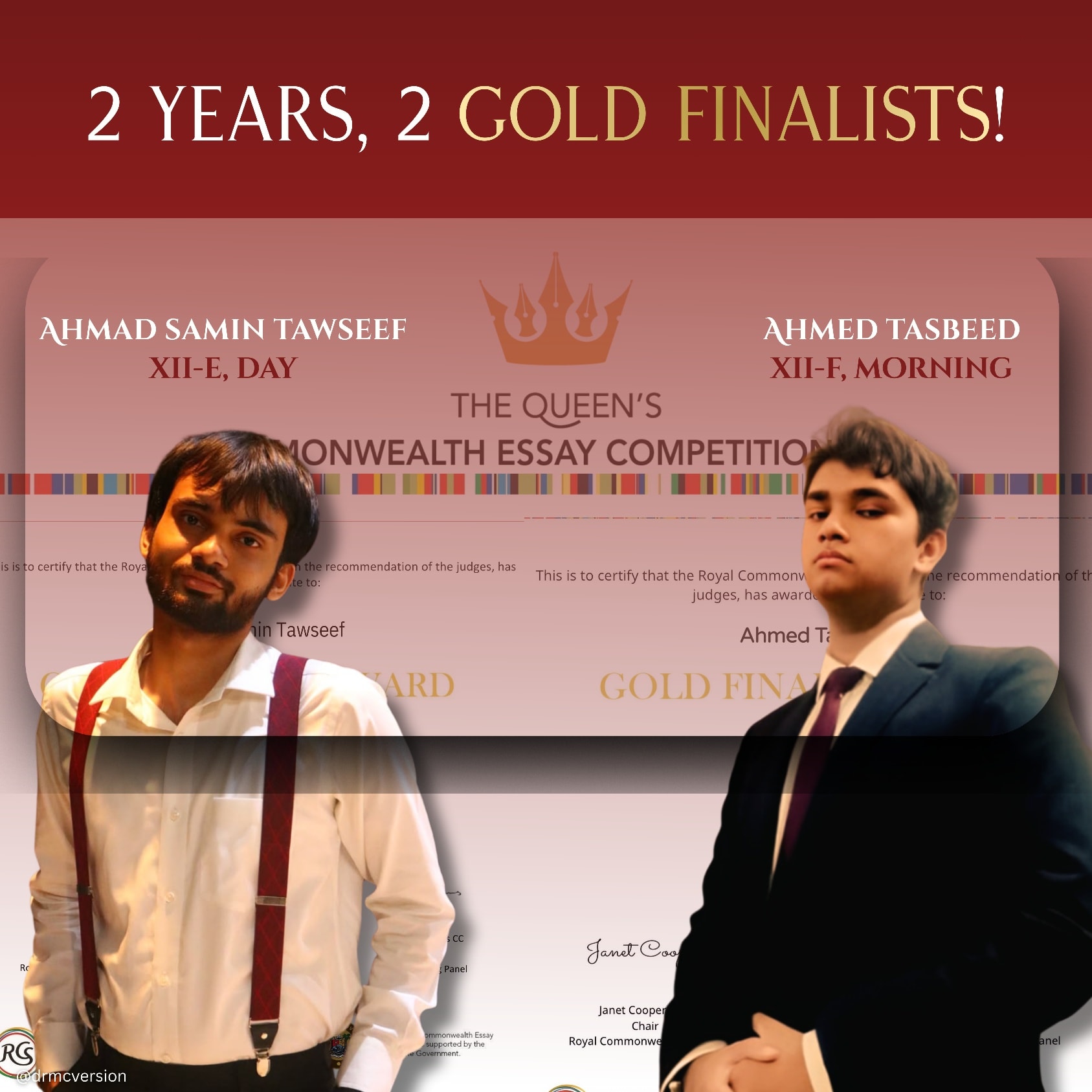 DRMC - We are proud to share that two of our Remians back to back have ...
