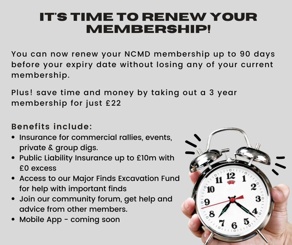 Membership... - NCMD - National Council for Metal Detecting | Facebook