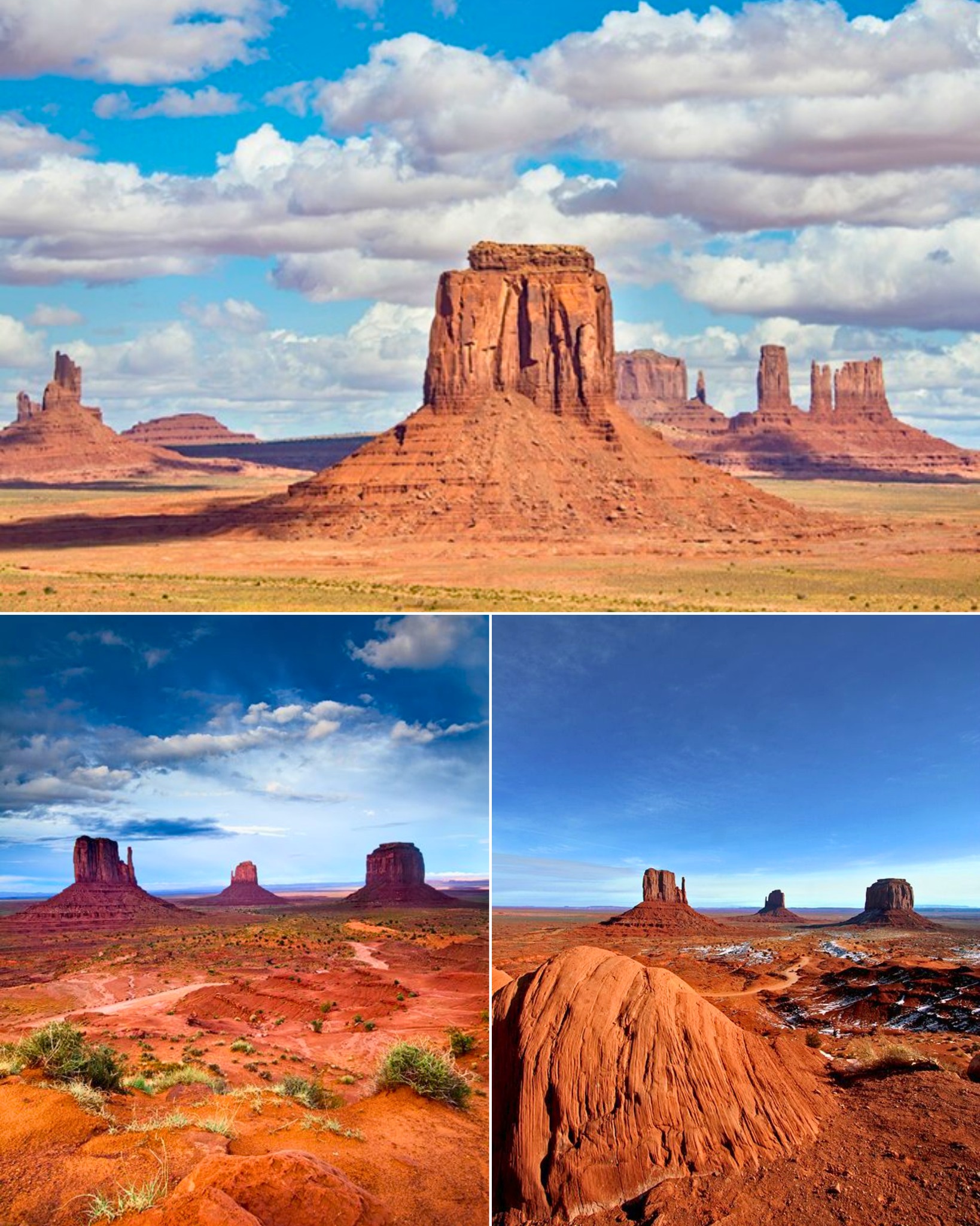 Amazing - The Mittens, Monument Valley ArizonaUtah, United States. The ...