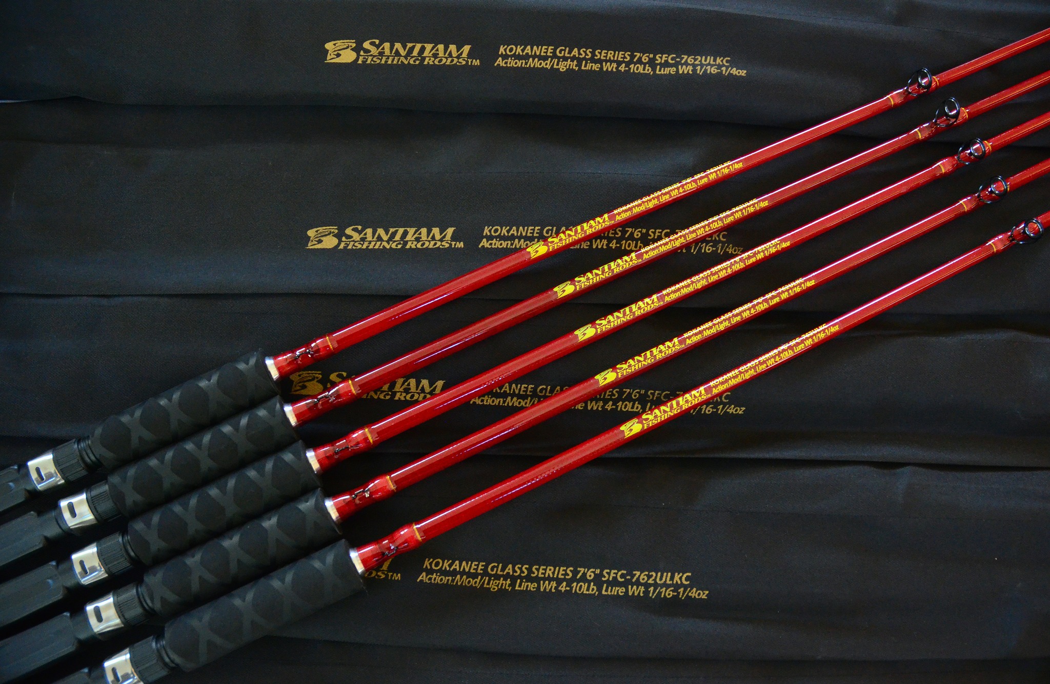 best kokanee fishing rod red and reel Okuma Black Spinning Rods These ultra RODS & REELS for Kokanee
