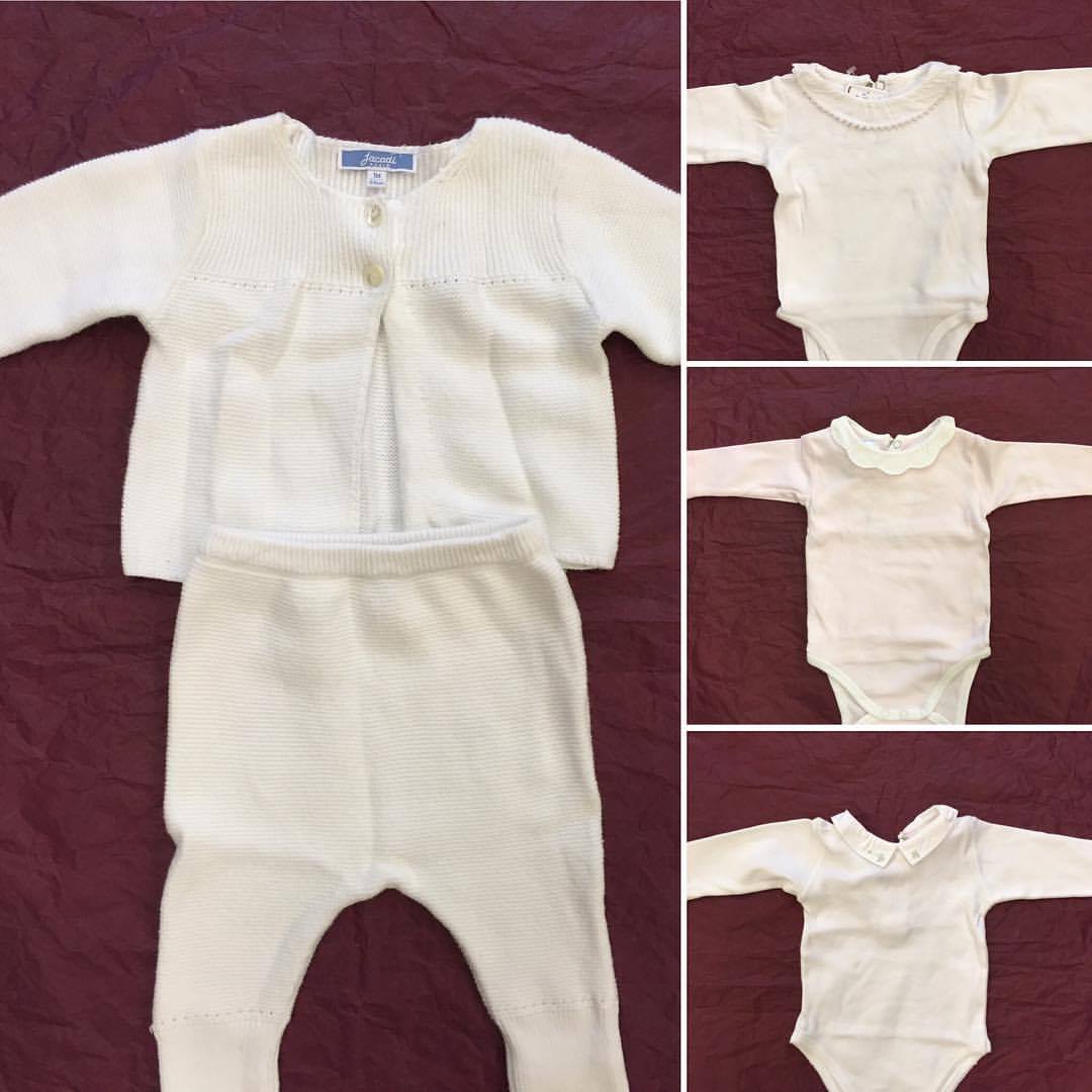 Ensemble Bébé Bonpoint Body Et Pantalon Prune à Poches - Taille 1 An (9-12 Mois) - 100% Coton - Occasion Très Bon état