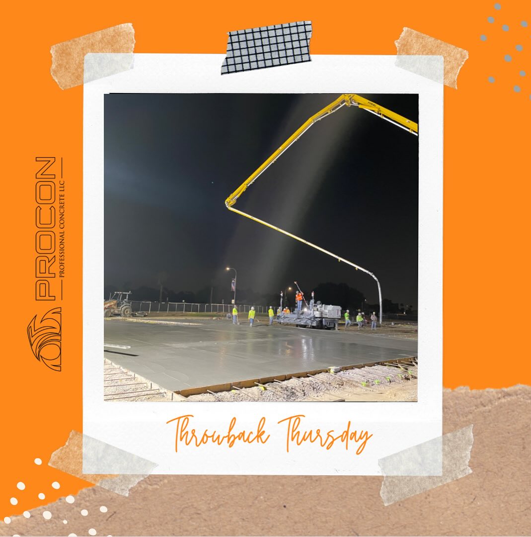 Procon Professional Concrete LLC - #TBT 2021 pouring the slab on grade ...