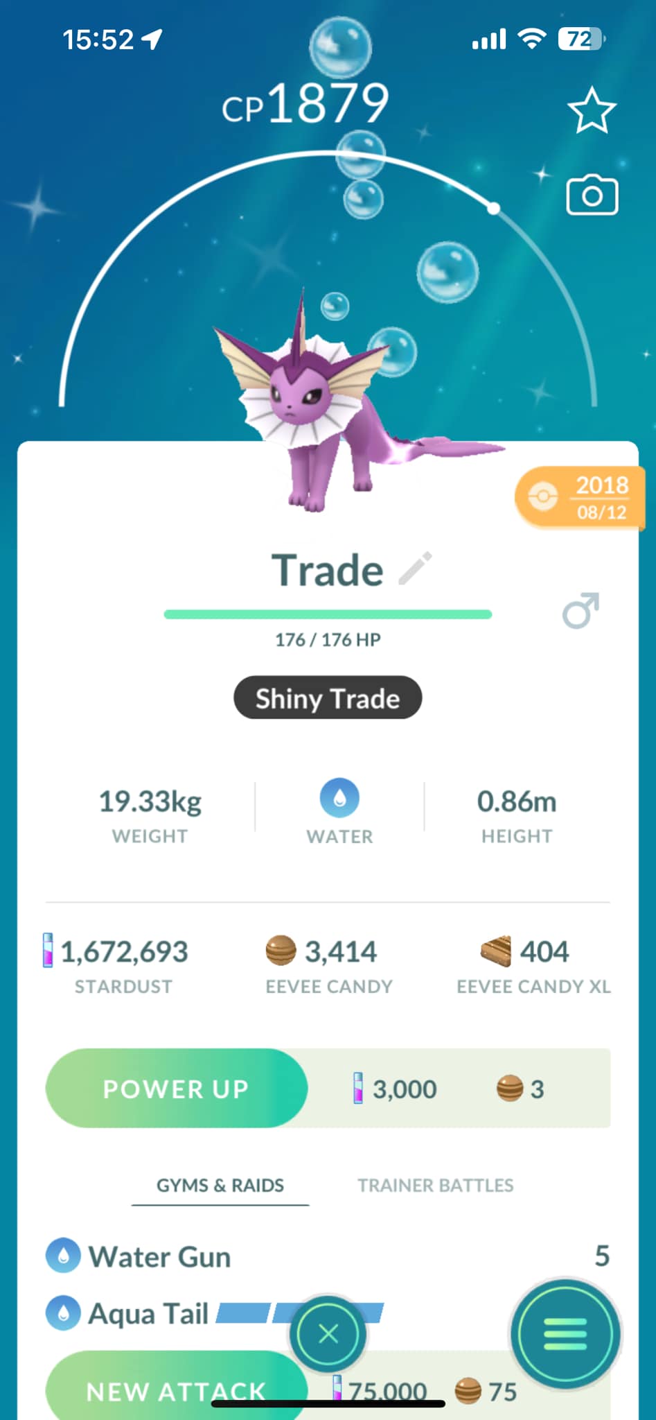 Pokémon GO ✨ Shiny Fennekin ✨ Solo Per Scambio Registrato