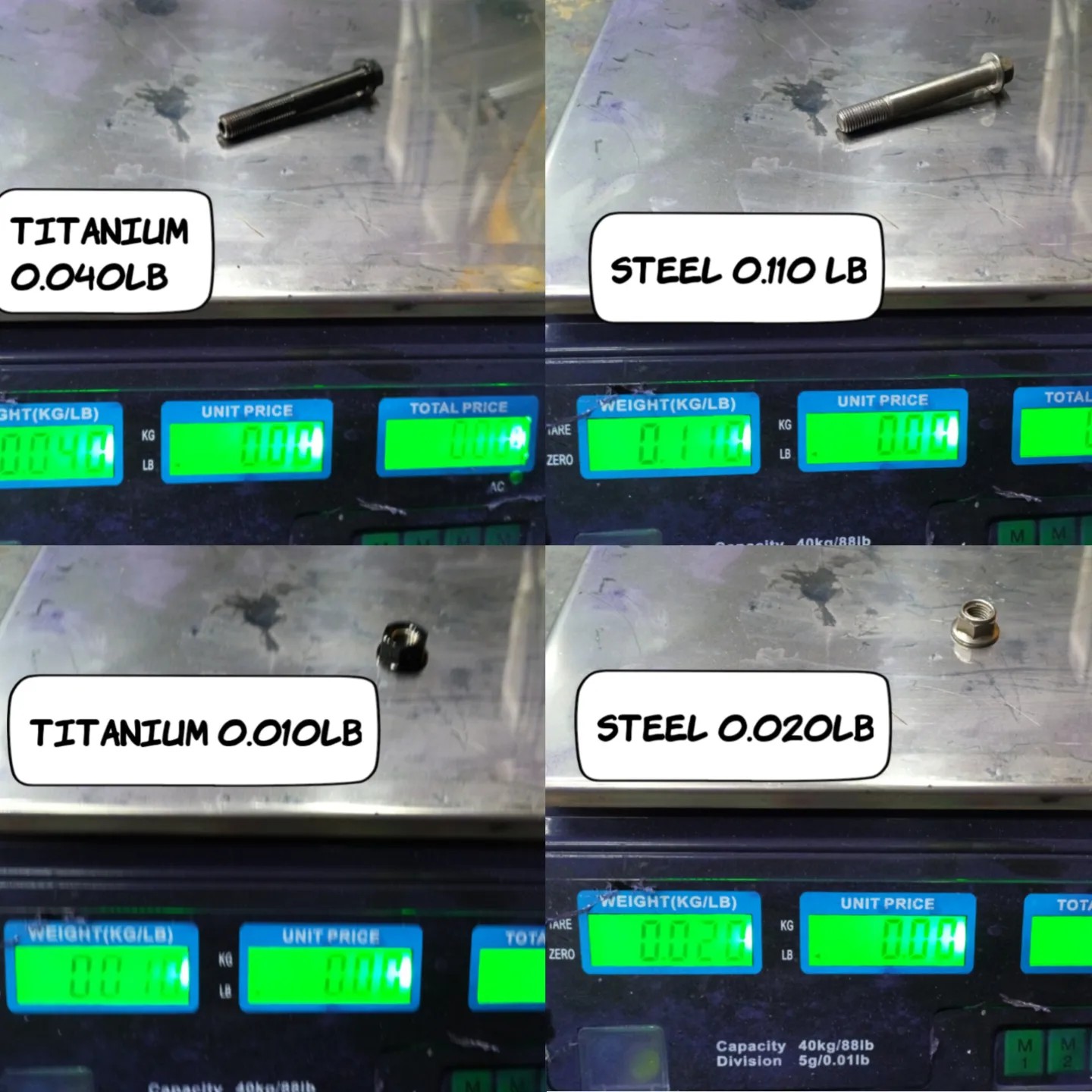 Titanium axles for superbikes with improved strength
