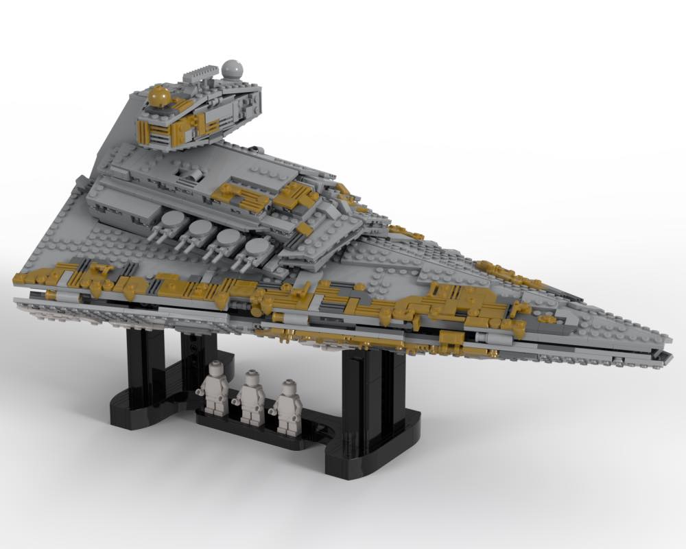 Hello, I recently had the idea to upgrade my 75394 Imperial Star