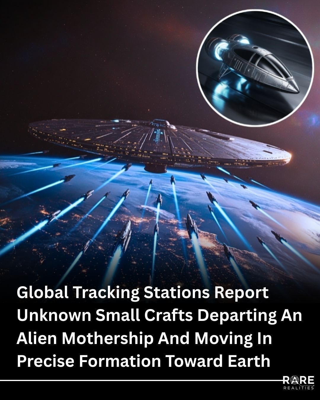 Rare - A fleet of small unknown crafts is now moving toward Earth after ...