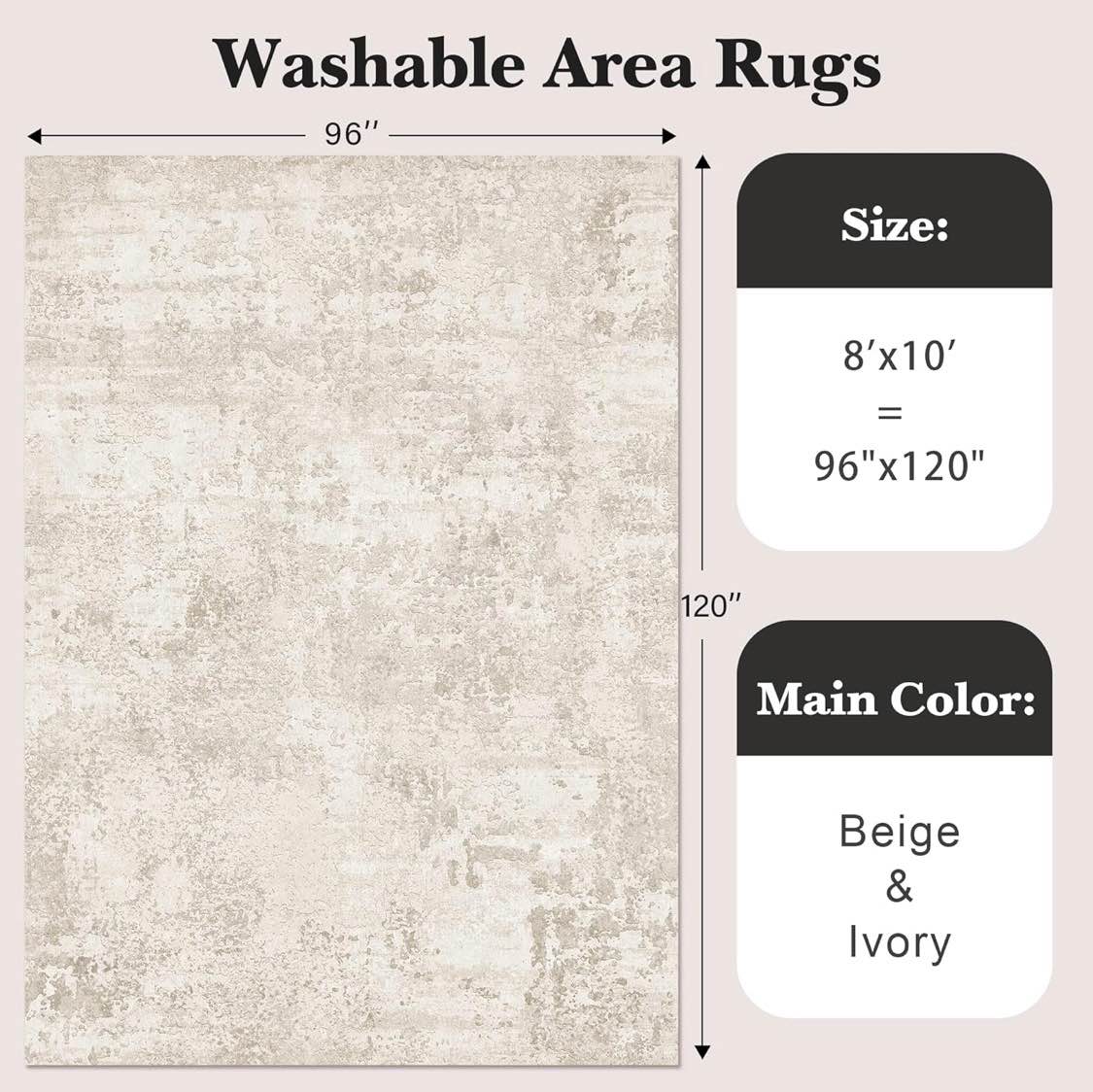 Gorgeous Soft Subtle Abstract Contemporary Design Area Rug - Shades of ...