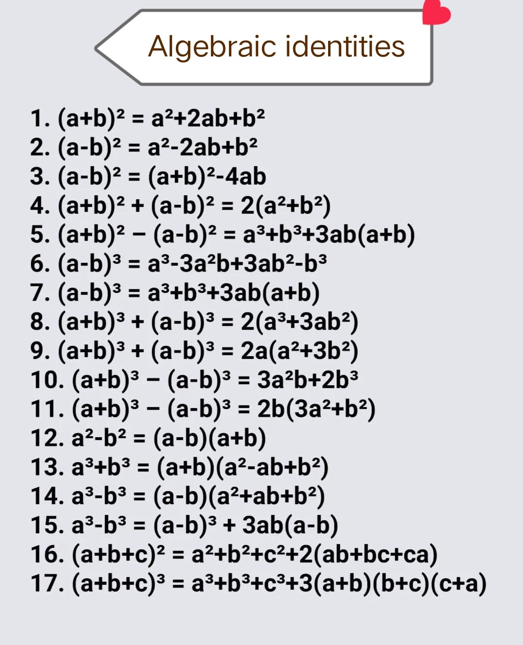 Mathematics - Algebraic identities | Facebook