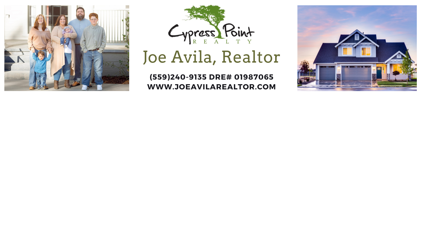 Joe Avila Realtor DRE #01987065 | Fresno CA