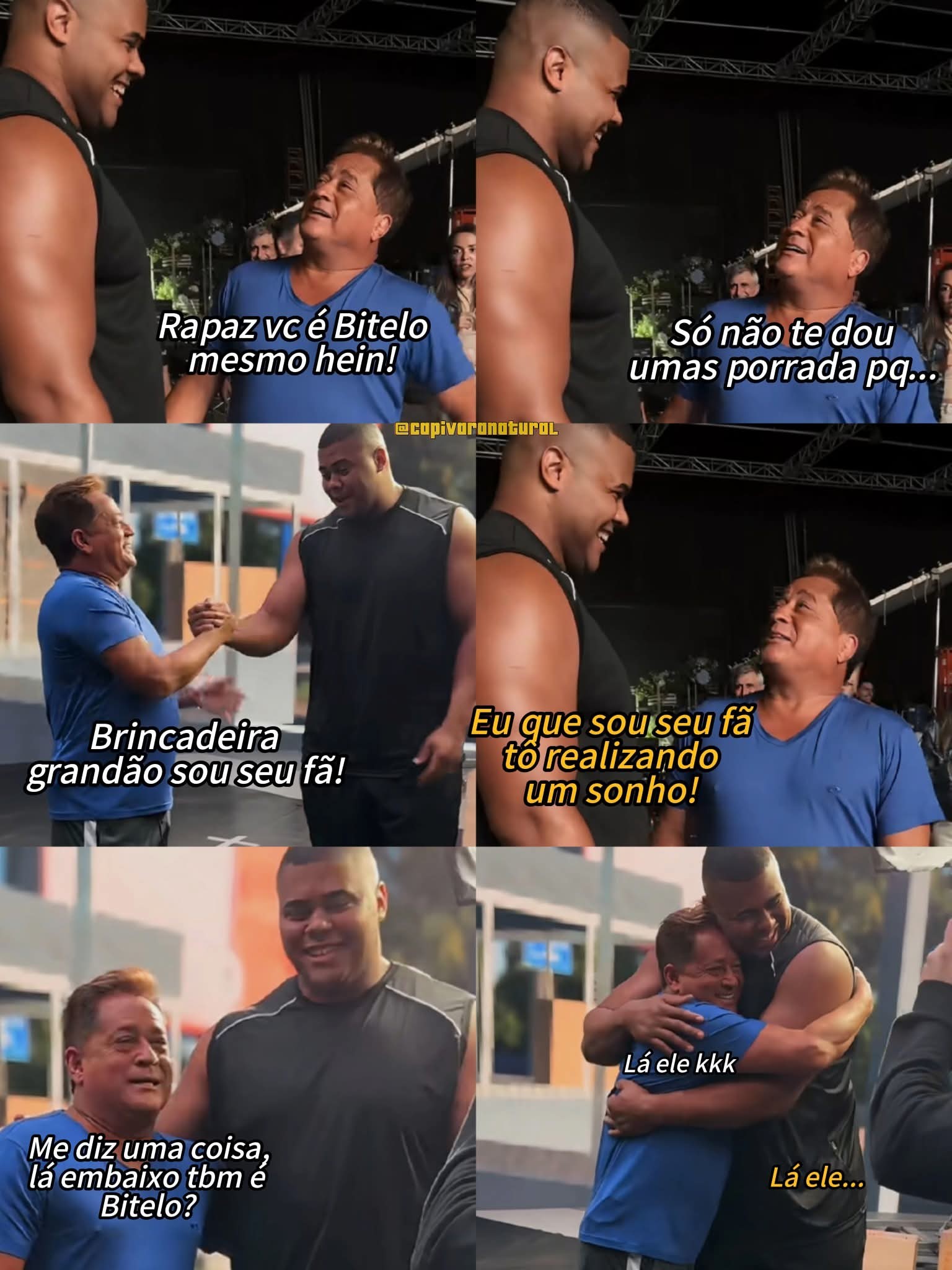 Filmes - O encontro mais aleatório que existe kkkkkkk Leonardo e Bitelo ...