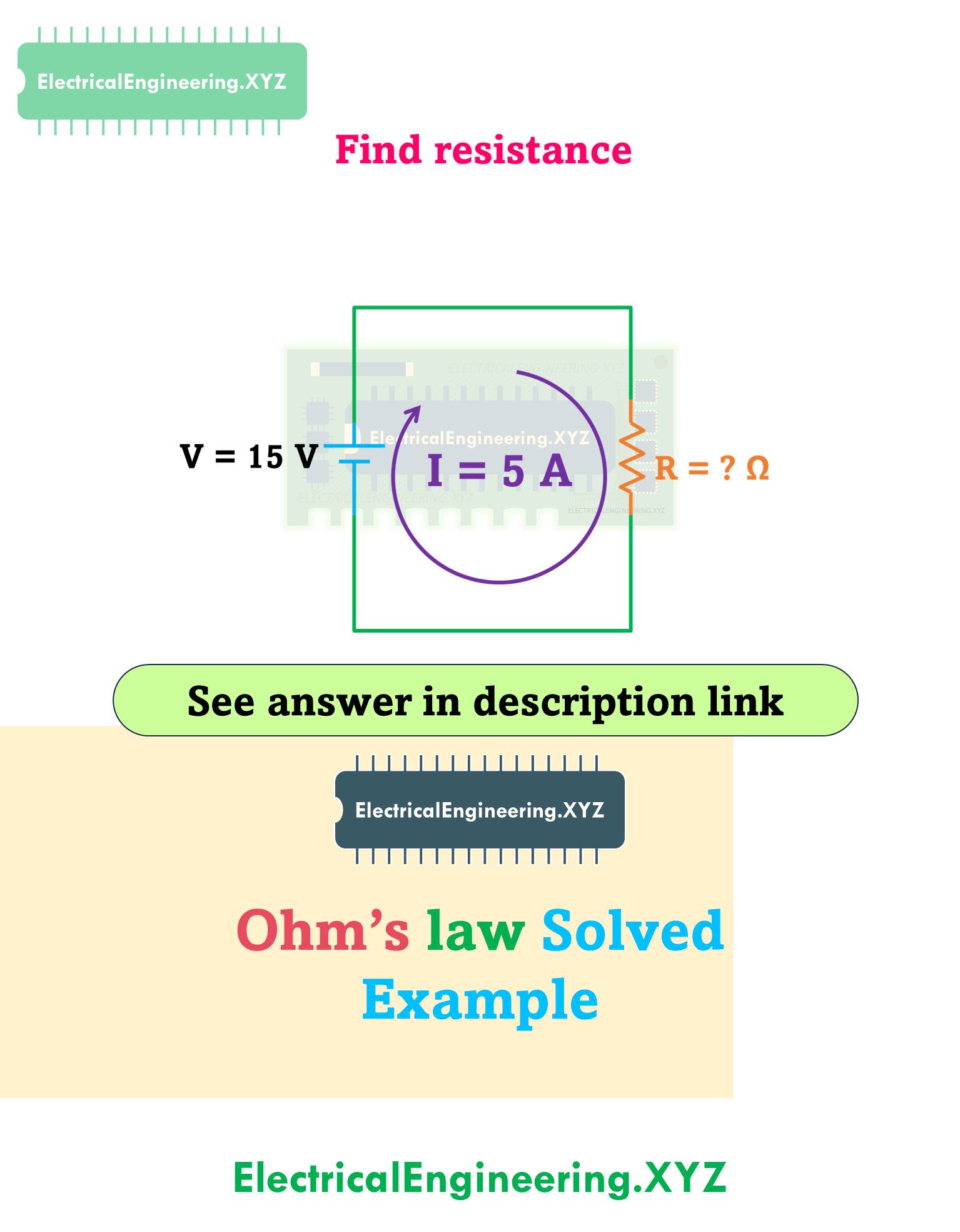 Electrical - Solution: https://youtube.com/shorts/ndg6nnnVkiQ Ohm’s law ...