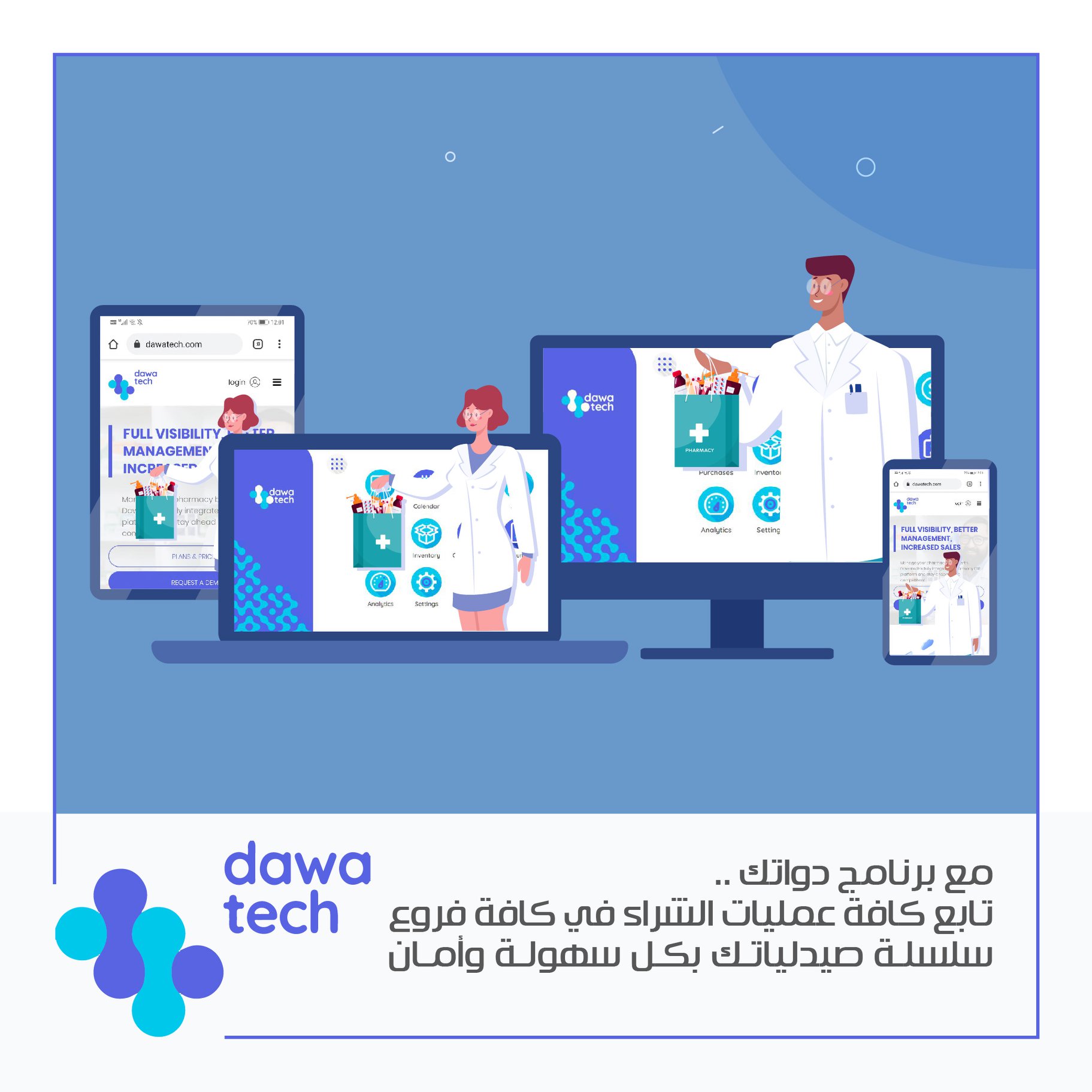 dawatech - مهما كان حجم صيدليتك سواء لديك فرع أو أكثر من... | Facebook